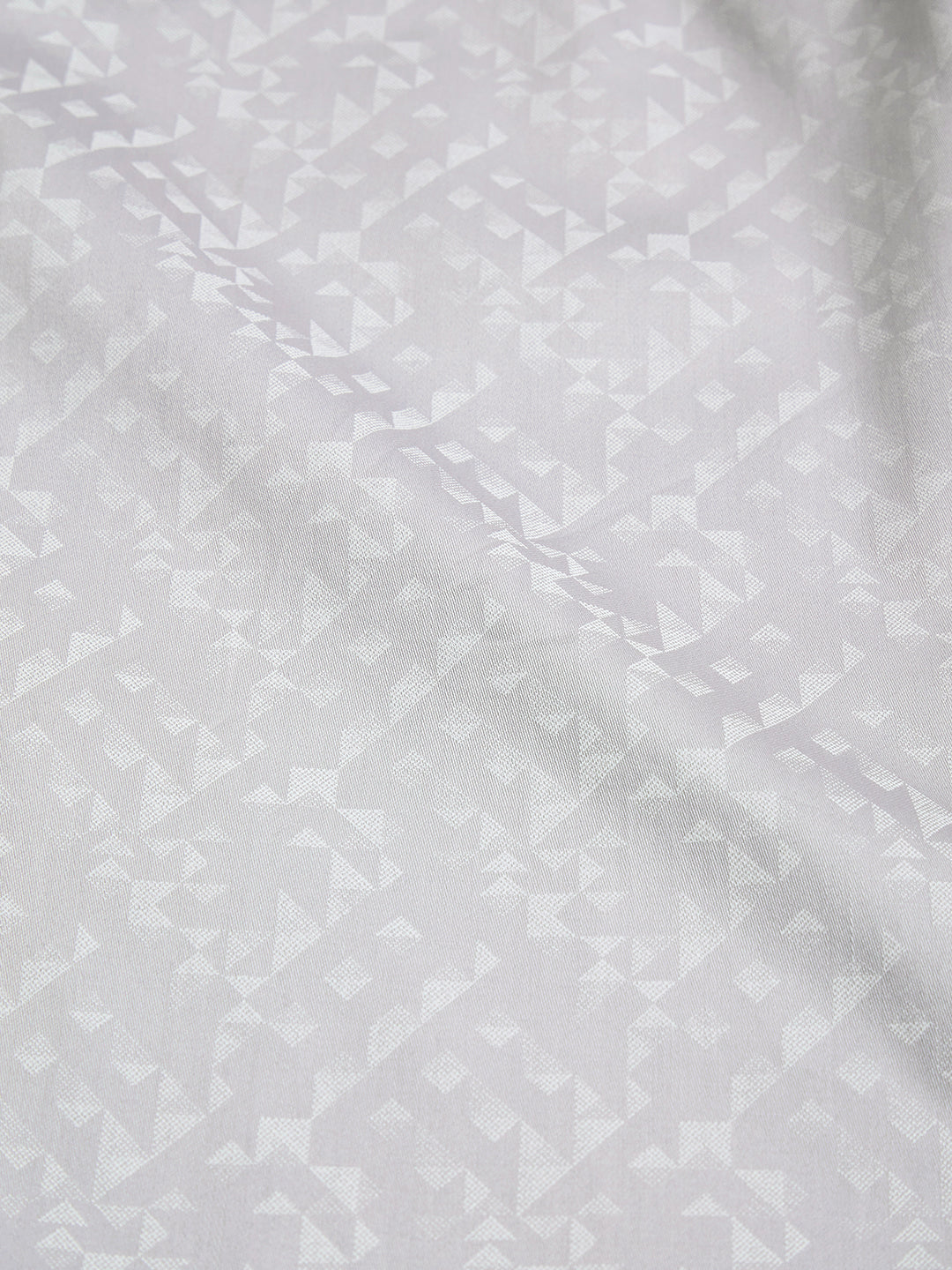 Regular Fit Formal Abstract Grey Shirt For Men