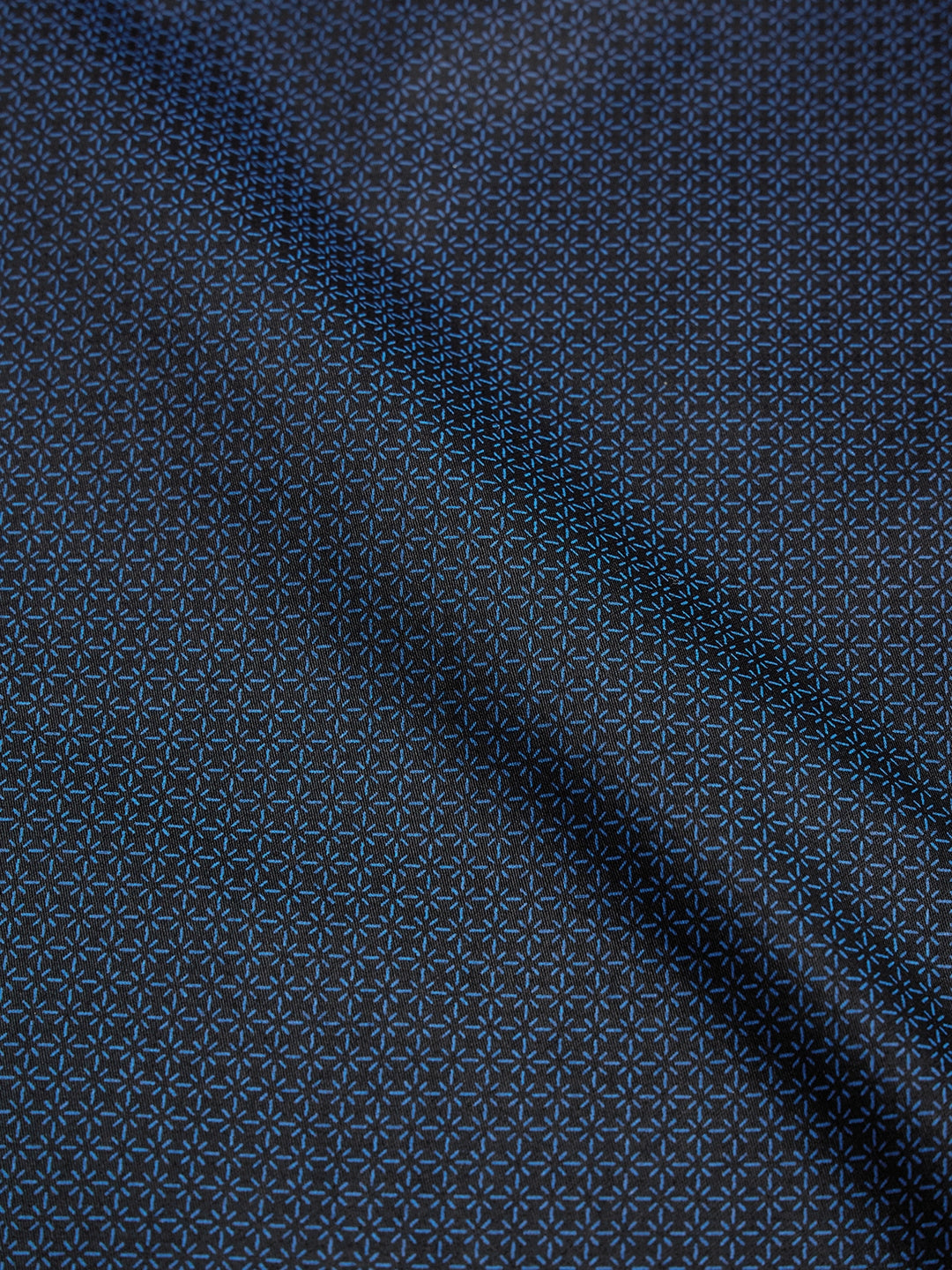 Regular Fit Formal Graphic Navy Blue Shirt For Men