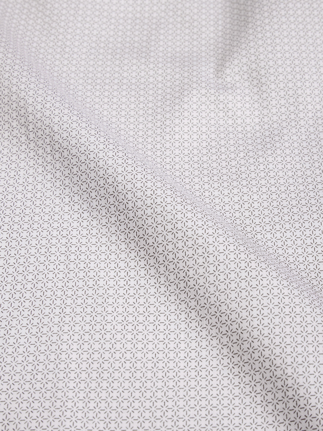 Regular Fit Formal Graphic White Shirt For Men