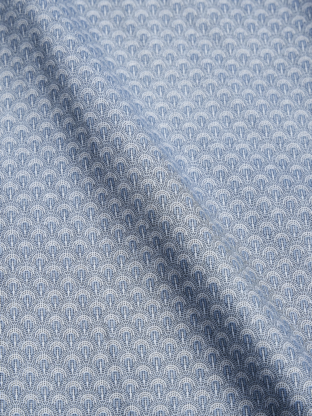 Regular Fit Formal Paisley Blue Shirt For Men