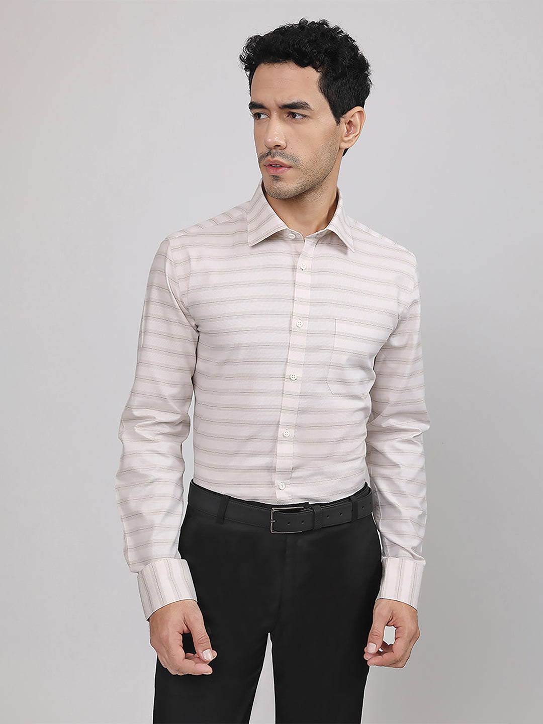 Regular Fit Formal Shirts For Men Perfectly Handfinished Collar & Cuffs