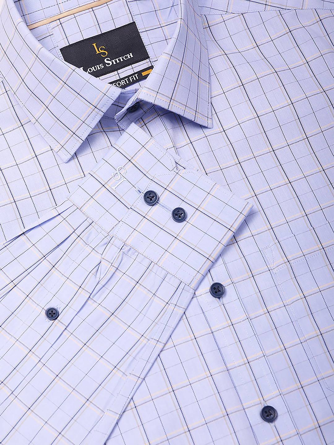 Regular Fit Formal Shirts For Men Perfectly Handfinished Collar & Cuffs