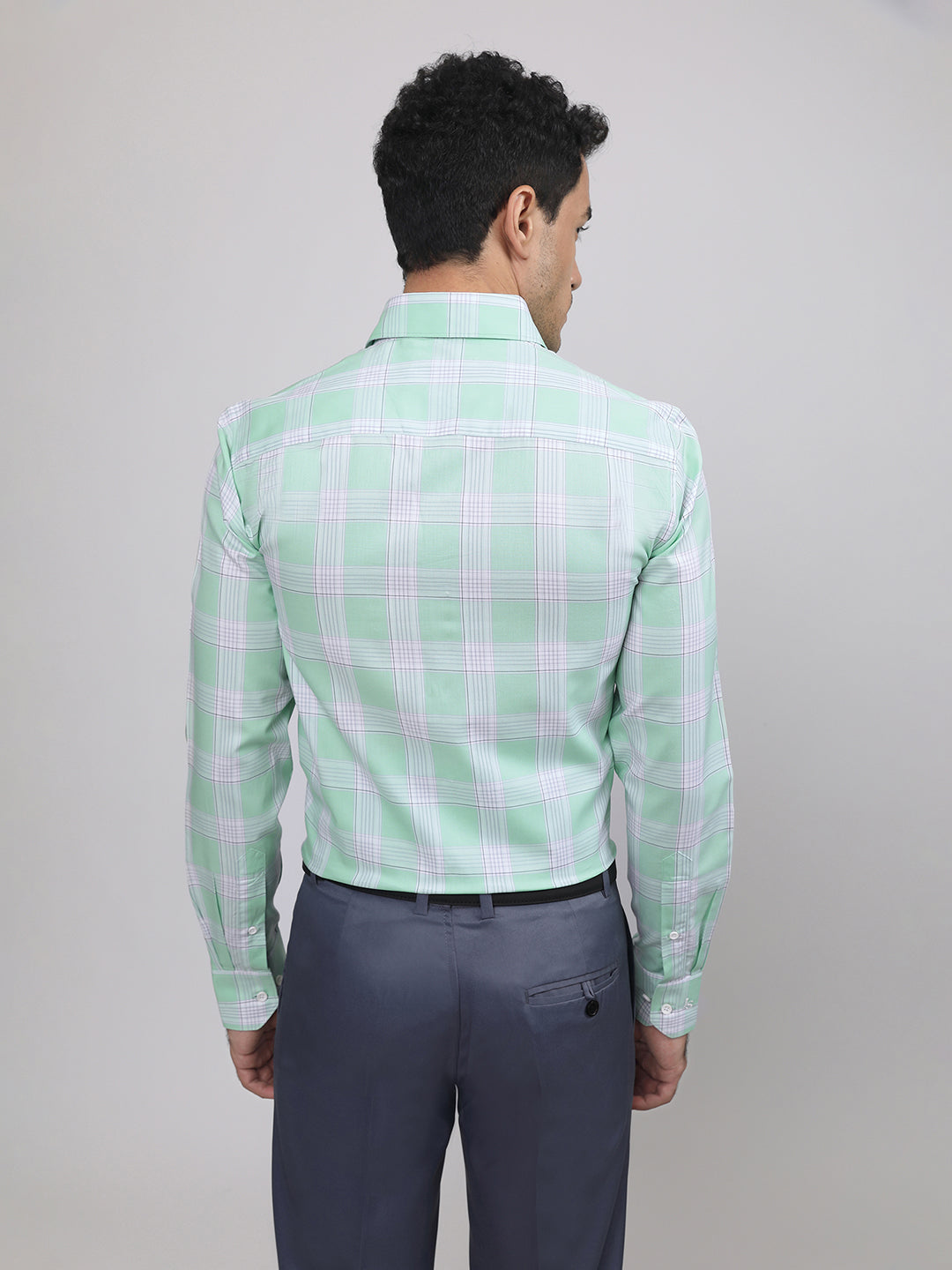 Regular Fit Formal Shirts For Men Perfectly Handfinished Collar & Cuffs