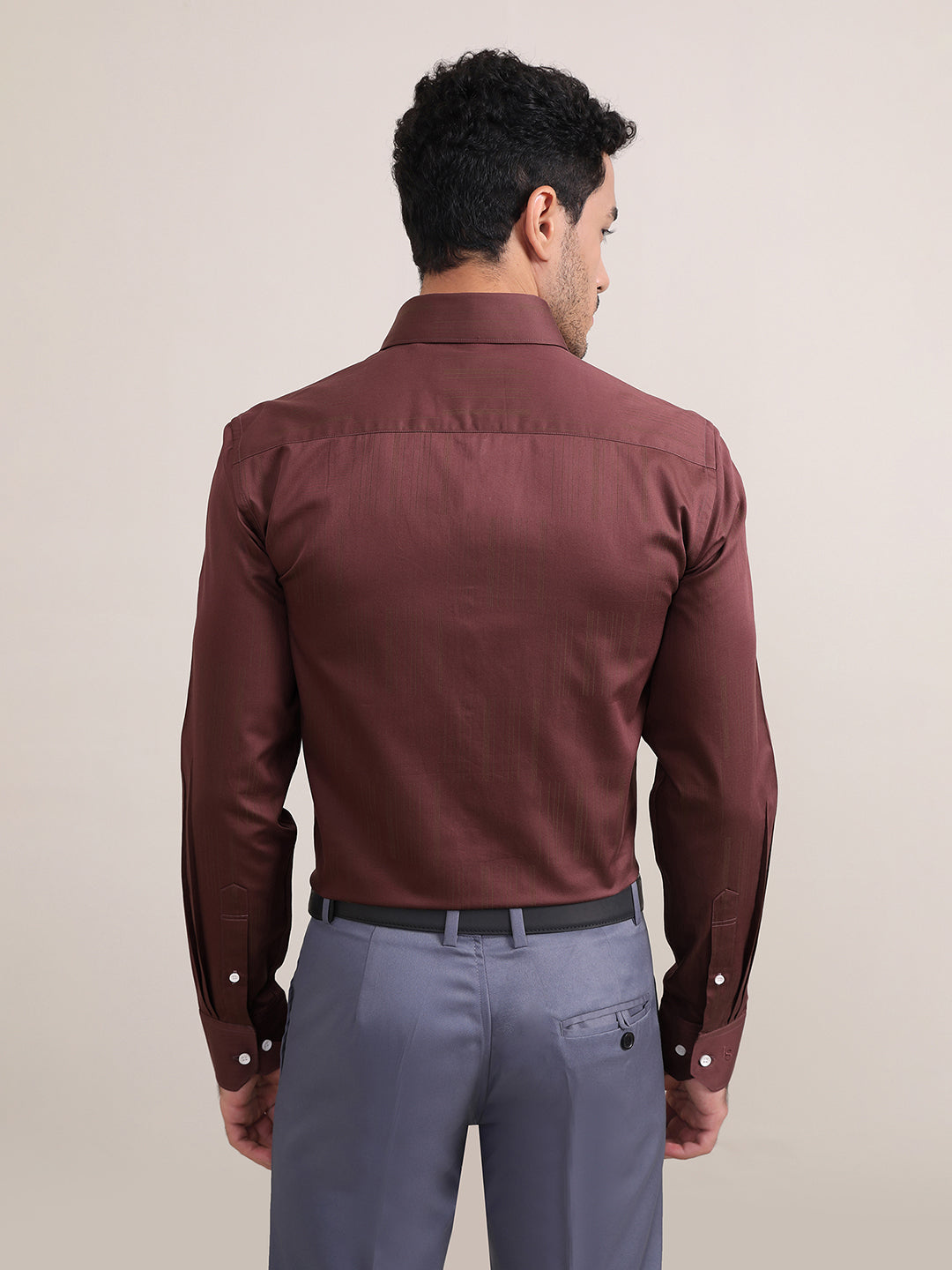 Regular Fit Formal Shirts For Men Perfectly Handfinished Collar & Cuffs