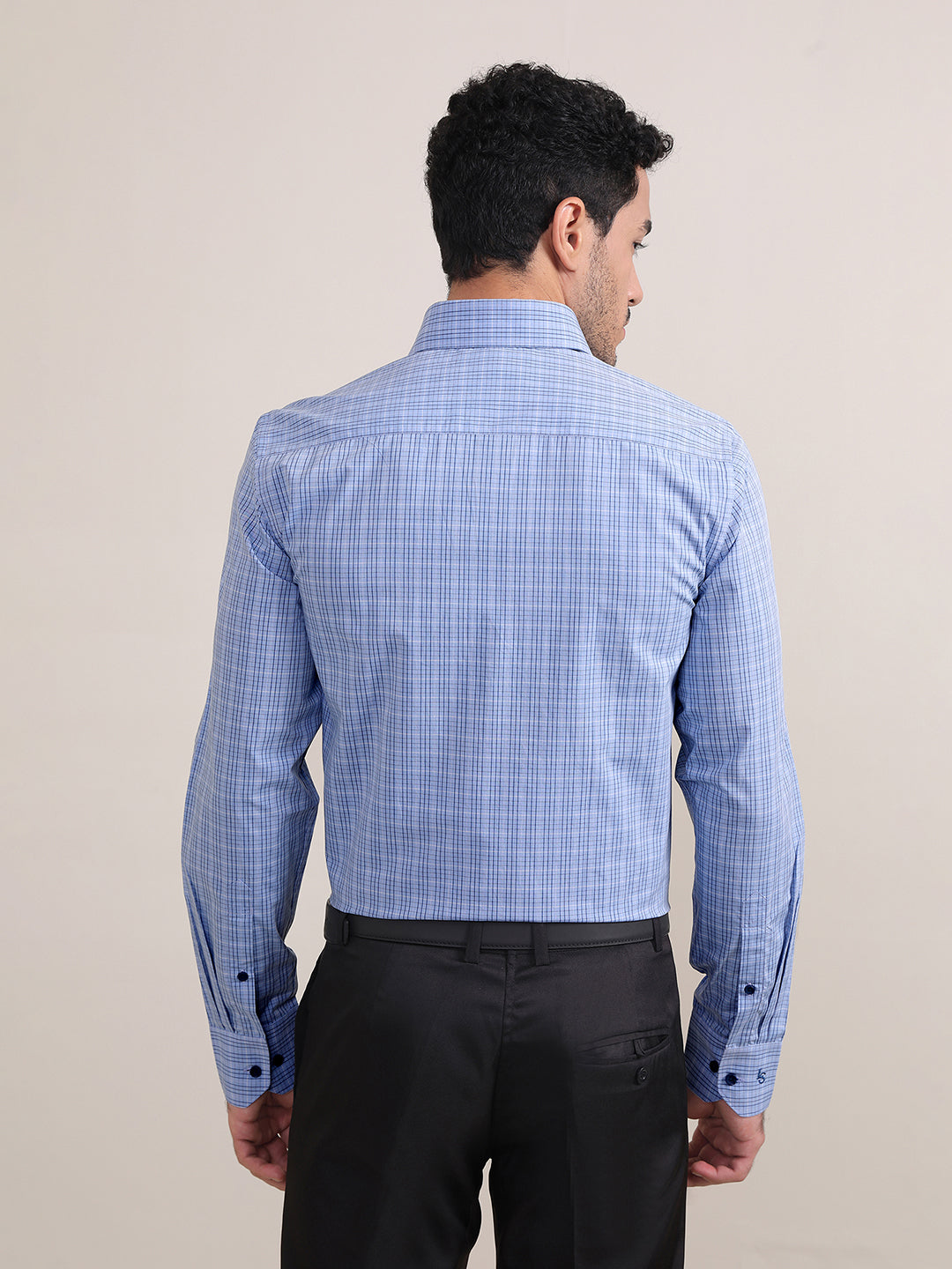 Regular Fit Formal Shirts For Men Perfectly Handfinished Collar & Cuffs