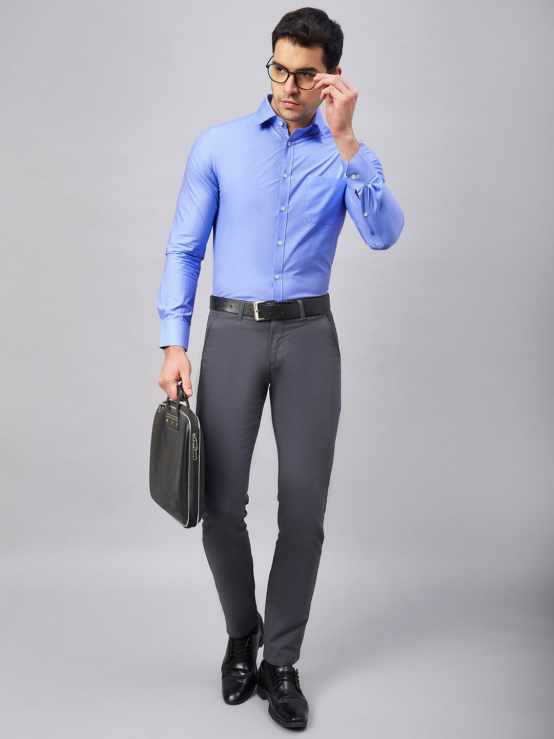 Regular Fit Formal Shirts For Men Perfectly Handfinished Collar & Cuffs