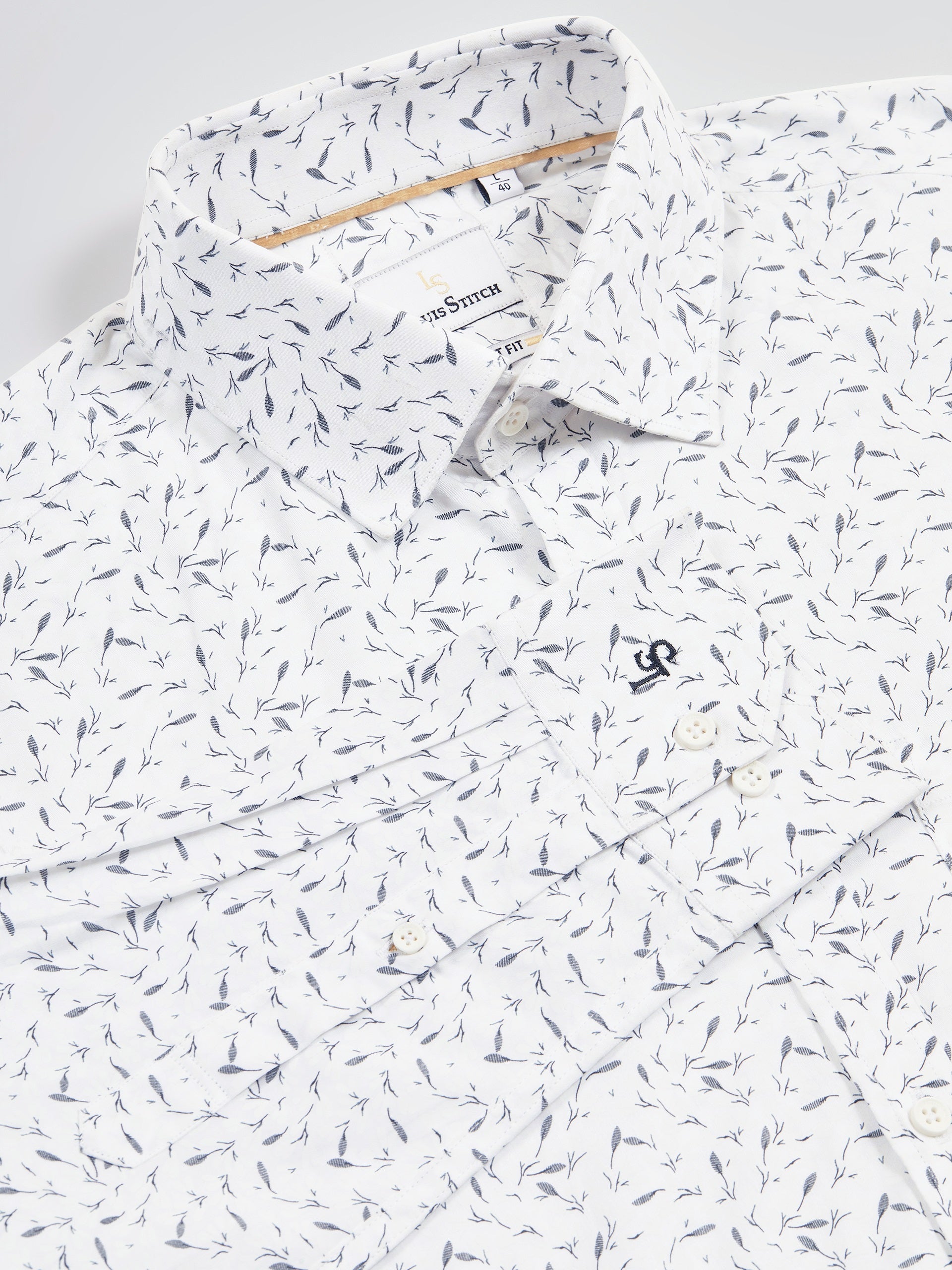 Regular Fit Floral Multi-Color Shirt For Men