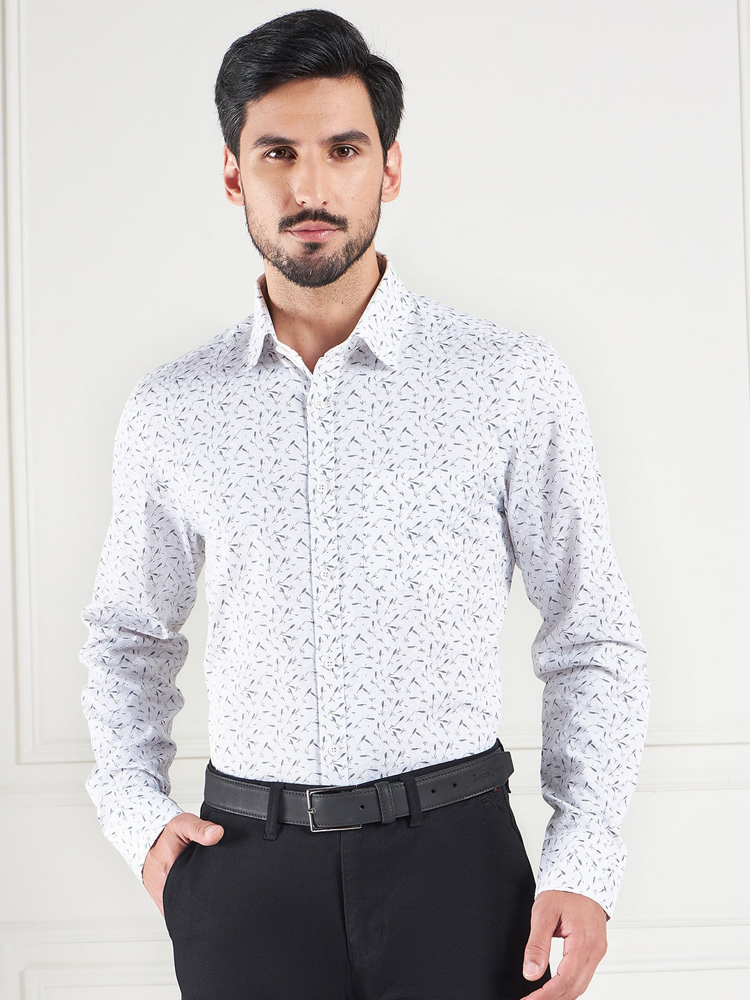 Regular Fit Floral Multi-Color Shirt For Men
