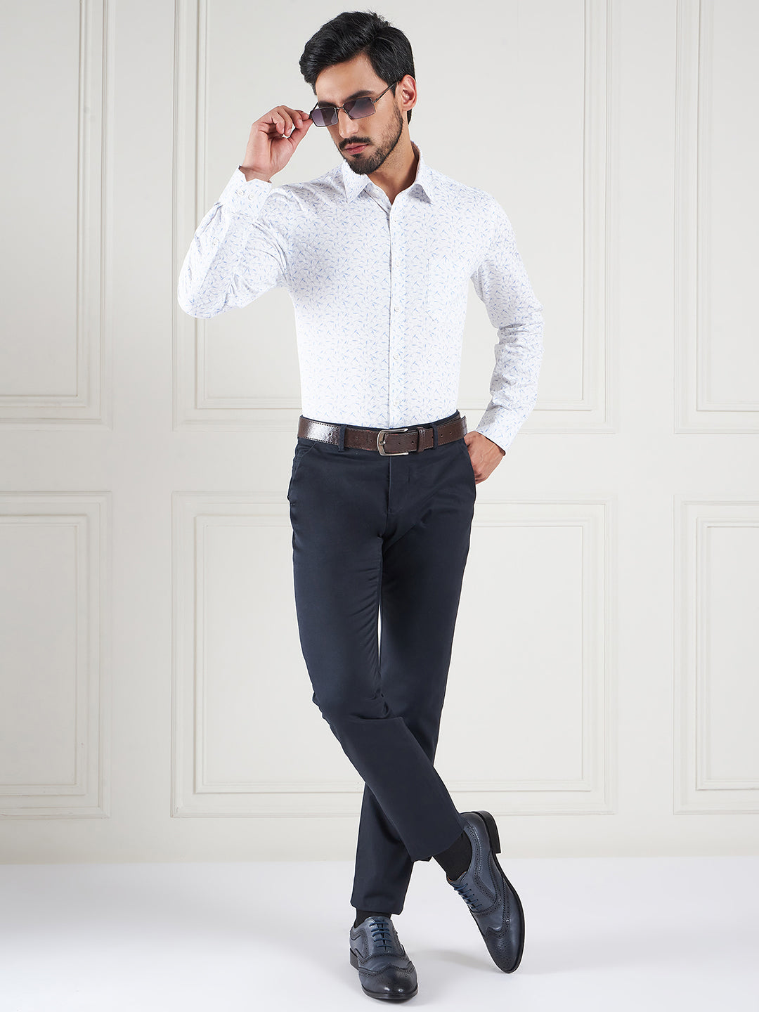 Regular Fit Floral Multi-Color Shirt For Men