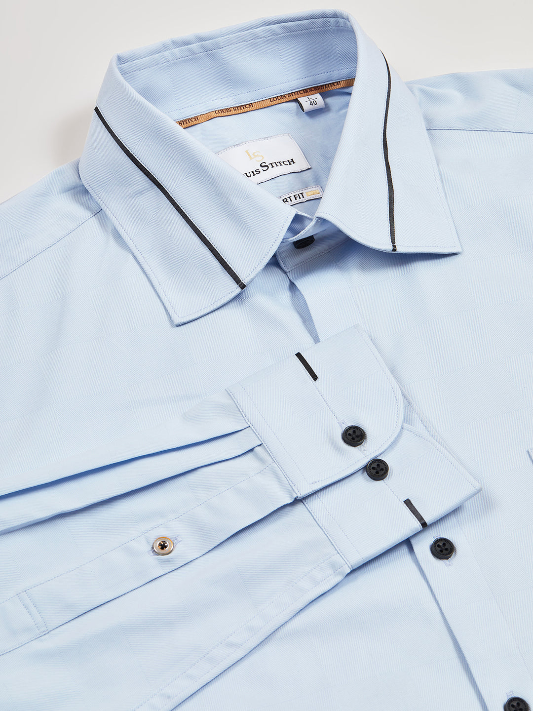 Regular Fit Solid Blue Shirt For Men