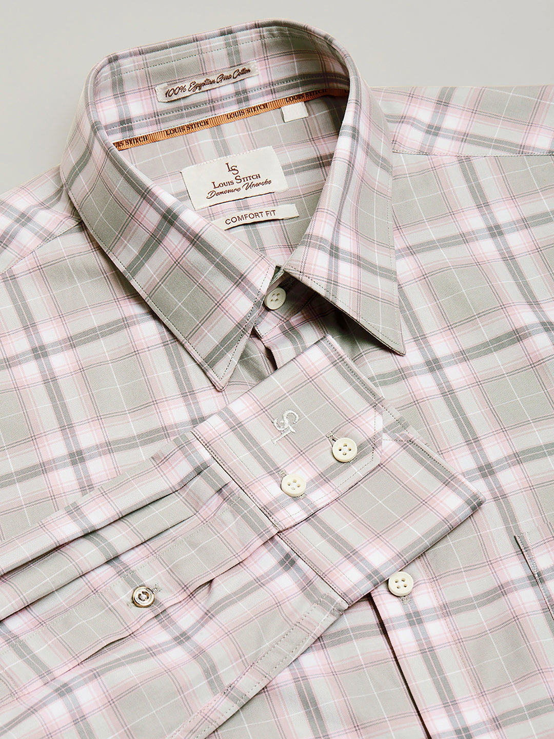 Regular Fit Formal Shirts For Men Perfectly Handfinished Collar & Cuffs