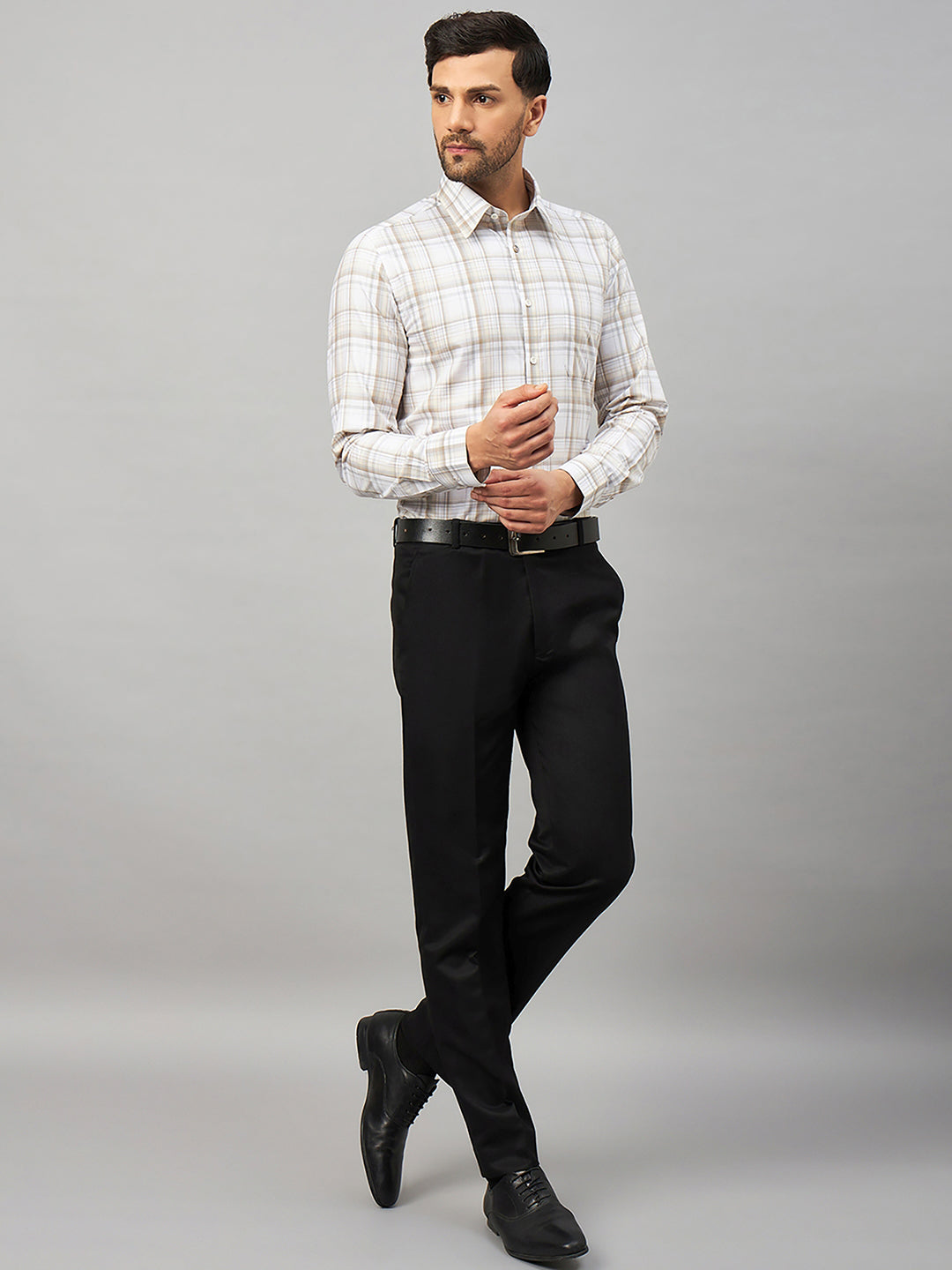 Regular Fit Formal Shirts For Men Perfectly Handfinished Collar & Cuffs