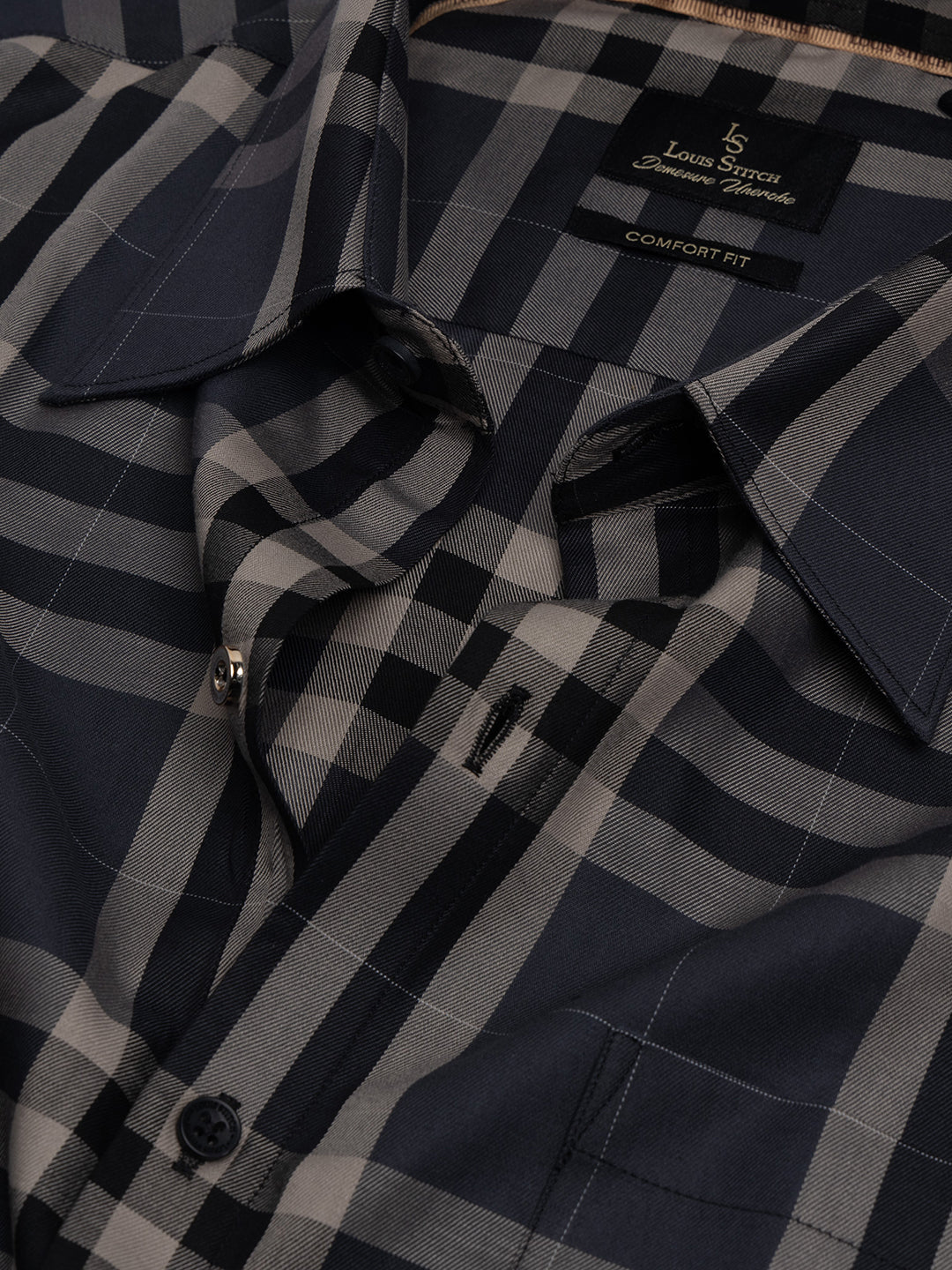 Regular Fit Formal Shirts For Men Perfectly Handfinished Collar & Cuffs