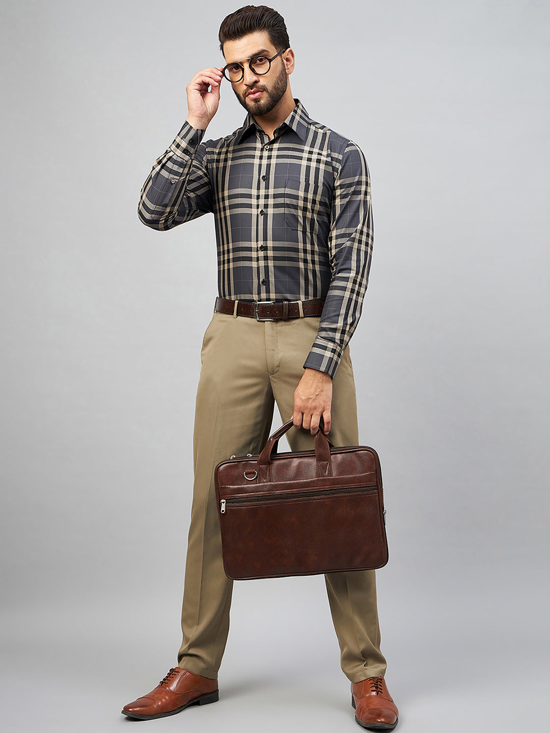 Regular Fit Formal Shirts For Men Perfectly Handfinished Collar & Cuffs