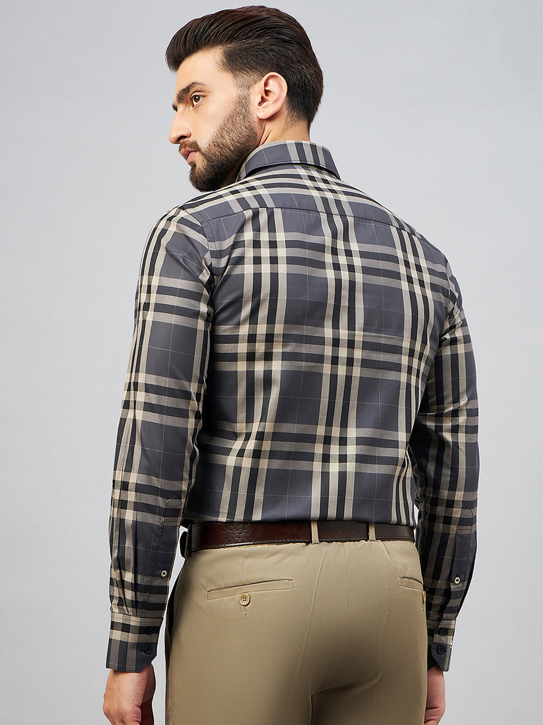 Regular Fit Formal Shirts For Men Perfectly Handfinished Collar & Cuffs