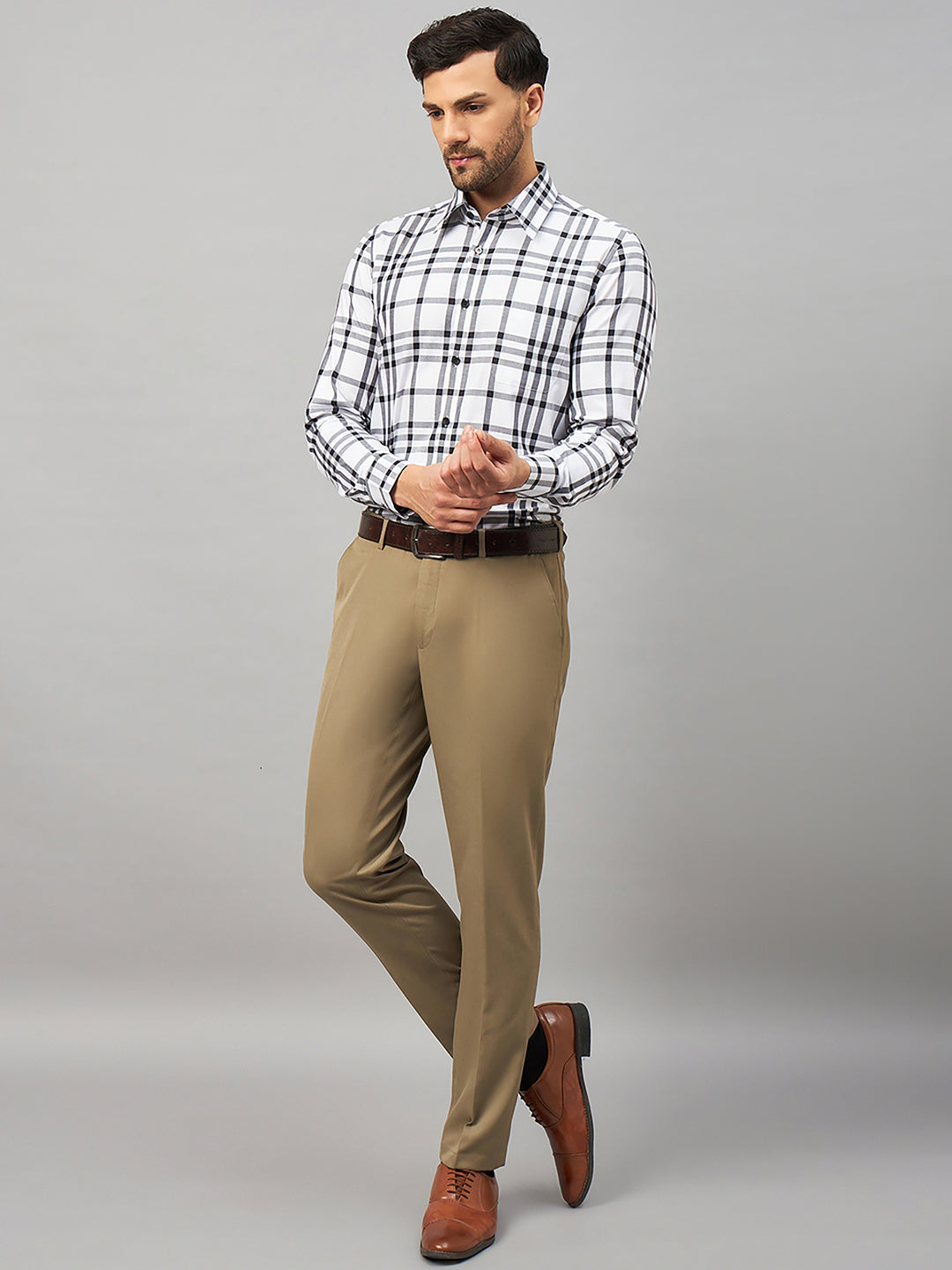 Regular Fit Formal Shirts For Men Perfectly Handfinished Collar & Cuffs