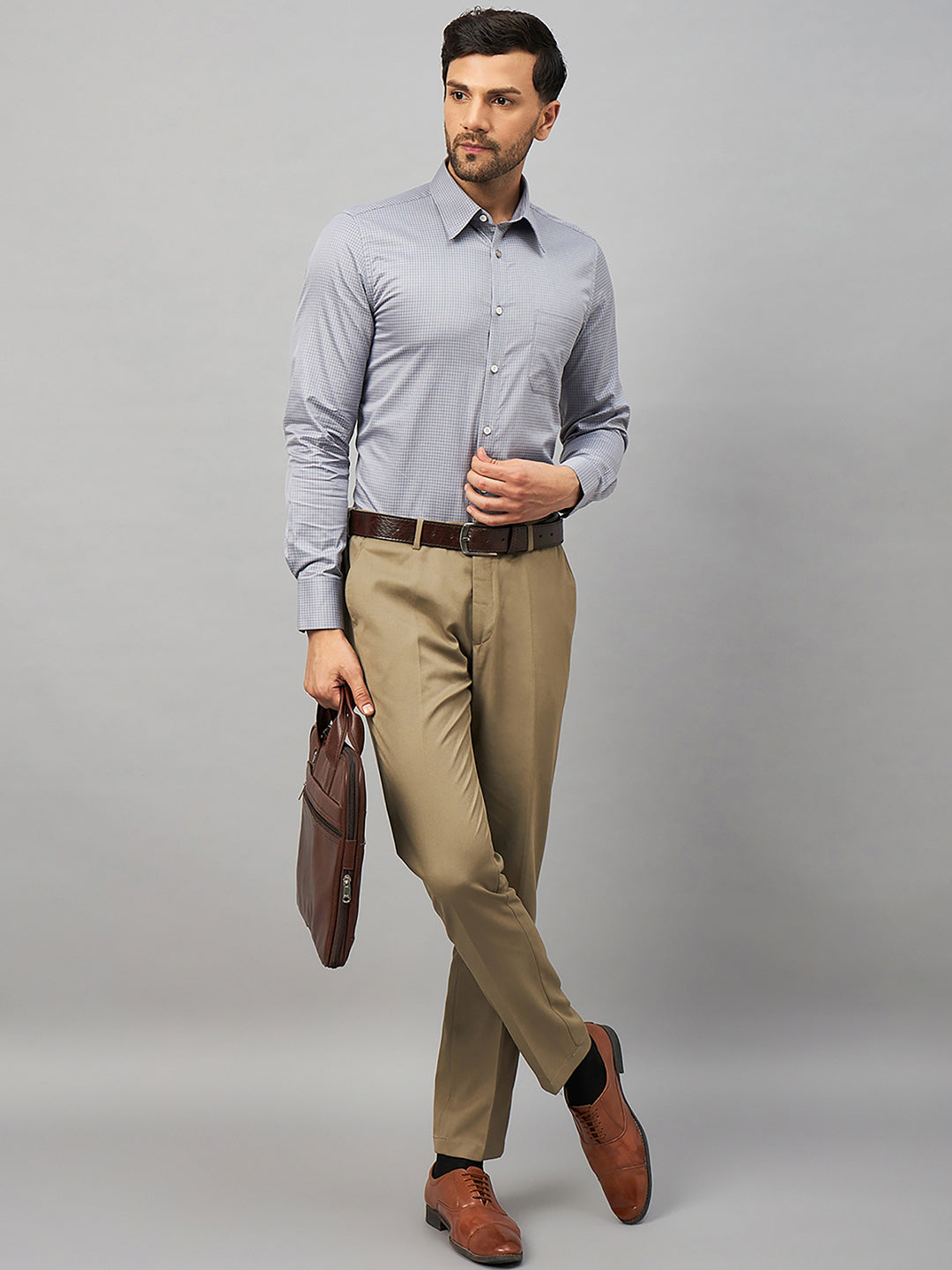 Regular Fit Formal Shirts For Men Perfectly Handfinished Collar & Cuffs