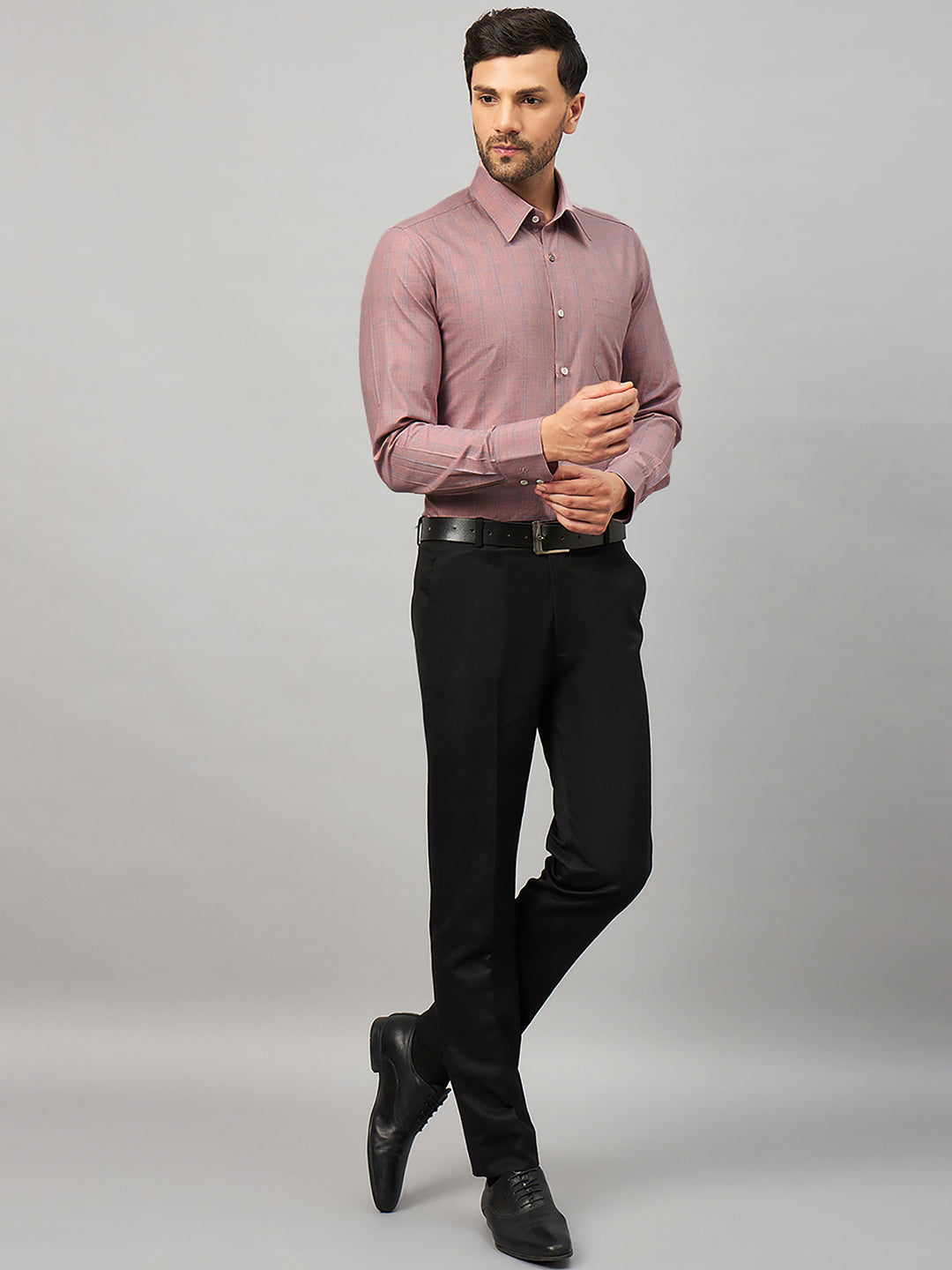 Regular Fit Formal Shirts For Men Perfectly Handfinished Collar & Cuffs