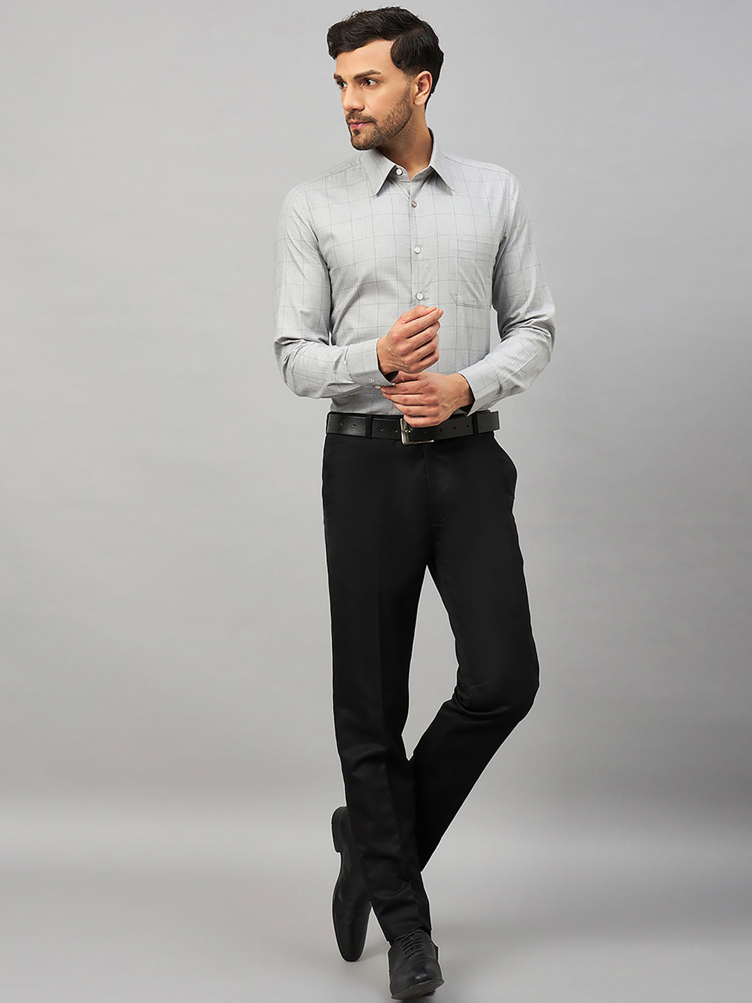 Regular Fit Formal Shirts For Men Perfectly Handfinished Collar & Cuffs