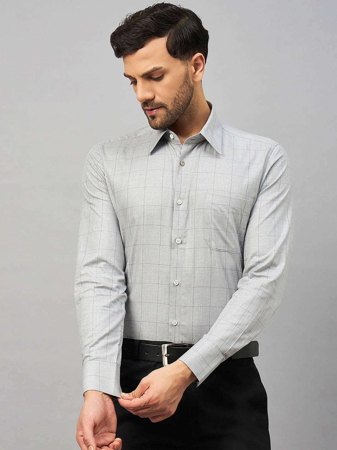 Regular Fit Formal Shirts For Men Perfectly Handfinished Collar & Cuffs