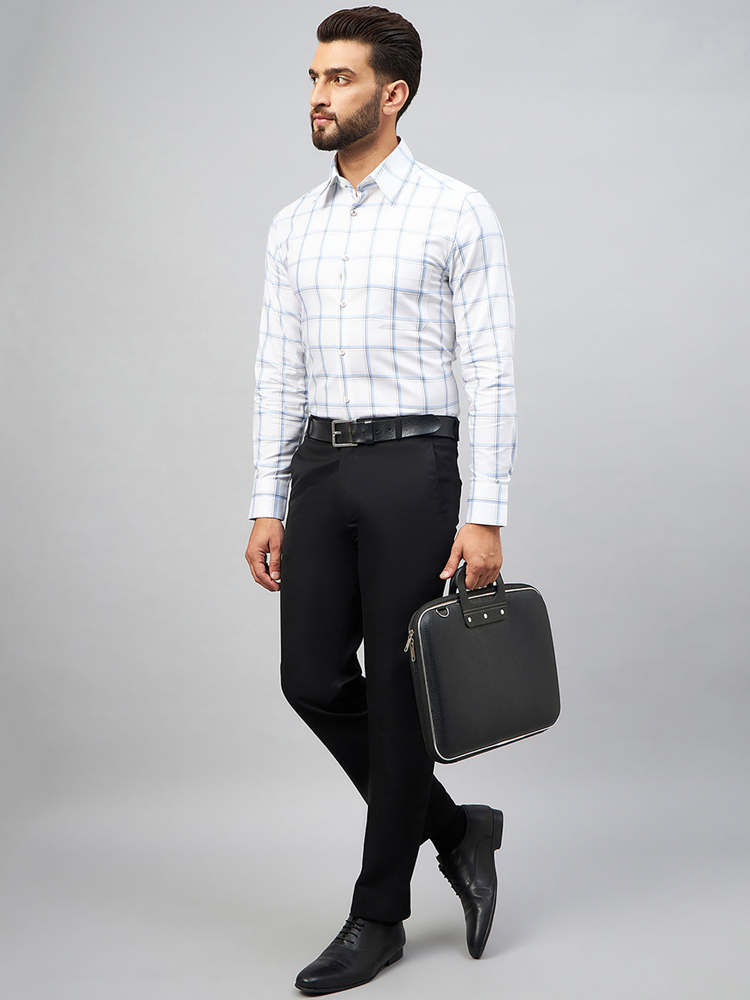 Regular Fit Formal Shirts For Men Perfectly Handfinished Collar & Cuffs