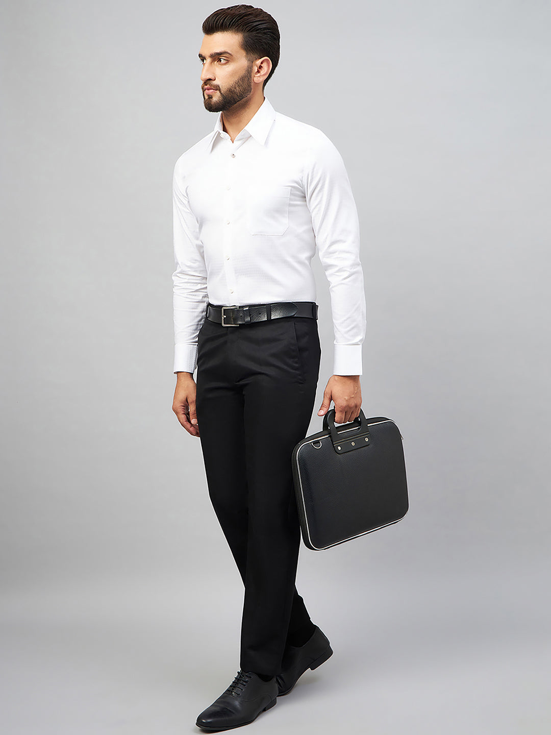 Regular Fit Formal Shirts For Men Perfectly Handfinished Collar & Cuffs