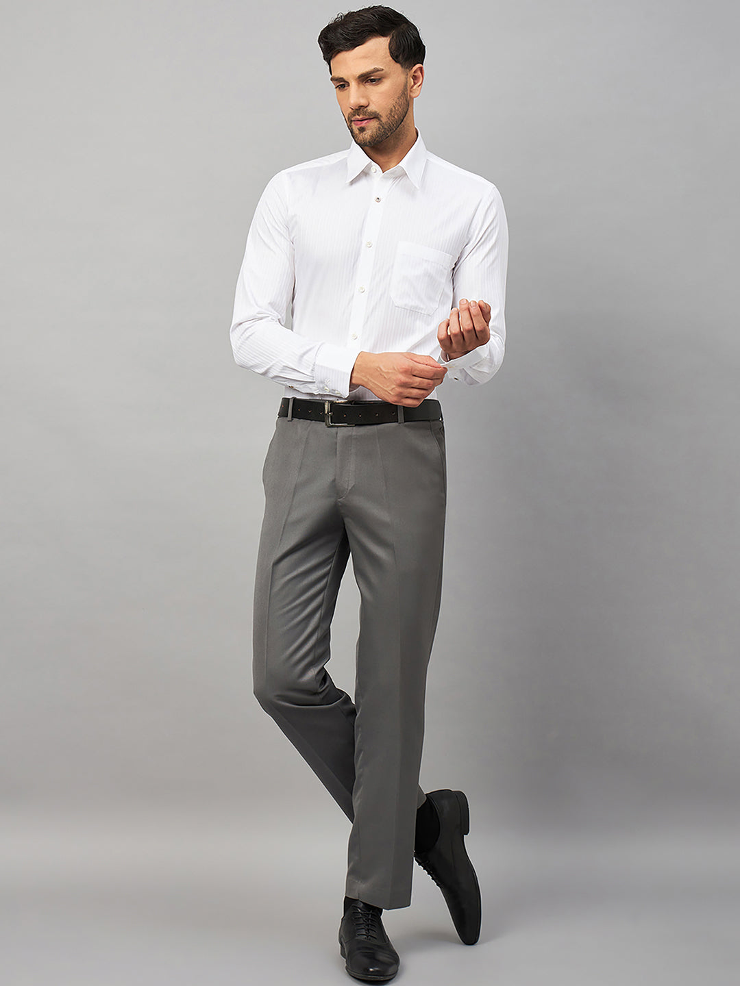 Regular Fit Formal Shirts For Men Perfectly Handfinished Collar & Cuffs