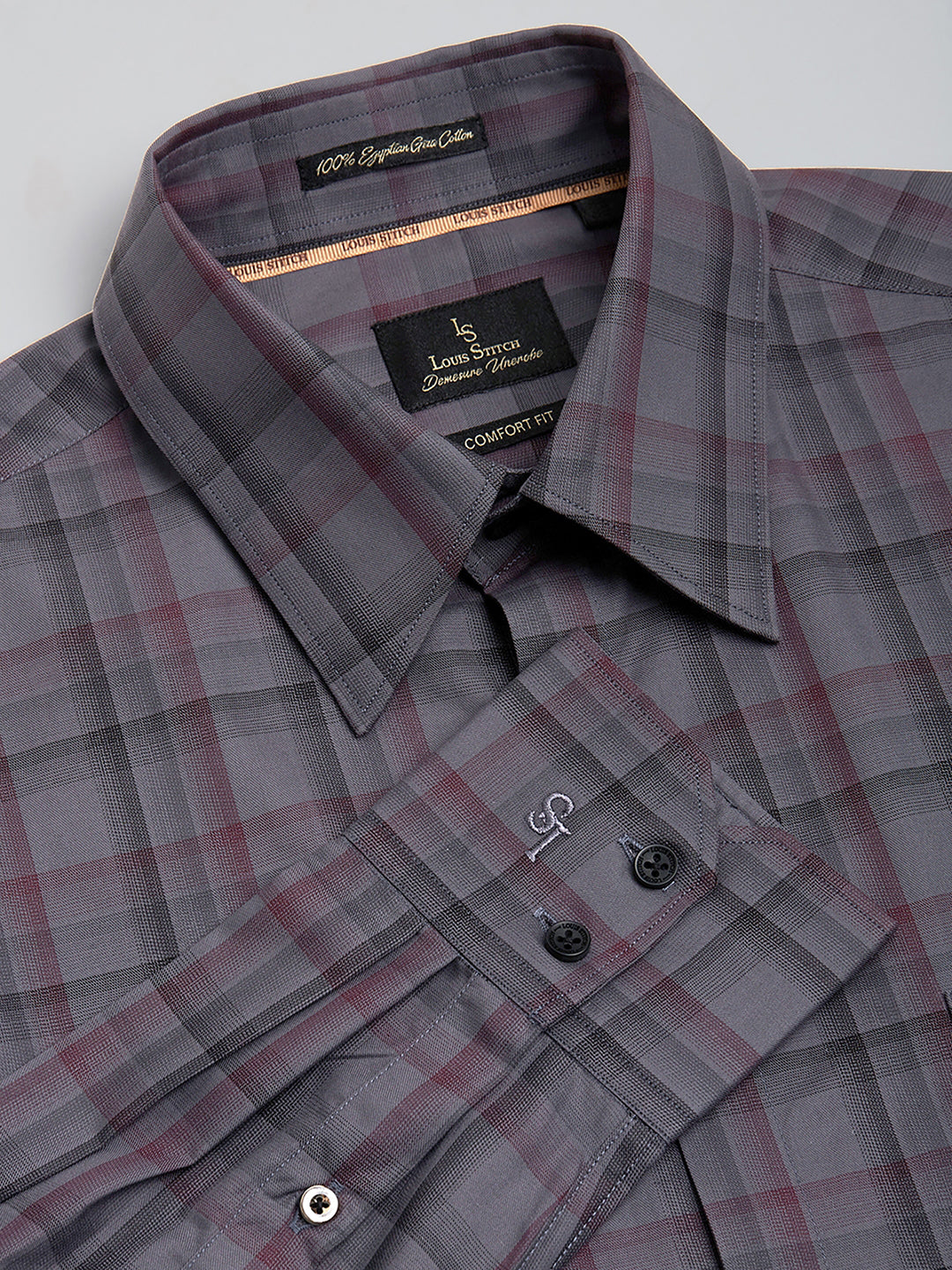 Regular Fit Formal Shirts For Men Perfectly Handfinished Collar & Cuffs