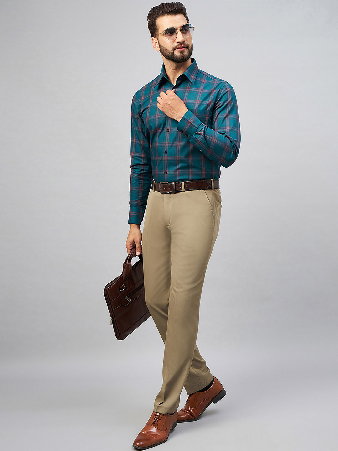 Regular Fit Formal Shirts For Men Perfectly Handfinished Collar & Cuffs