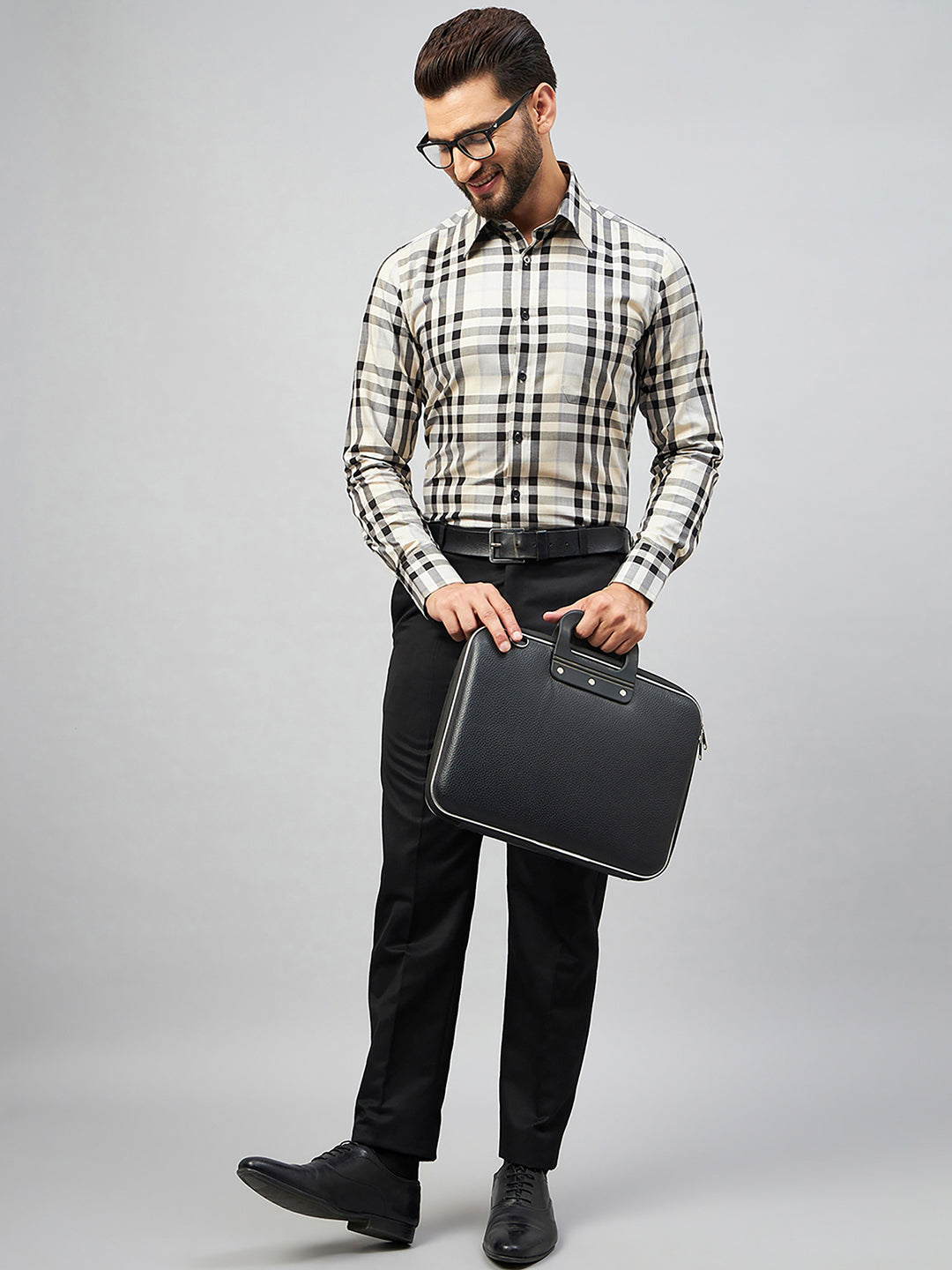 Regular Fit Formal Shirts For Men Perfectly Handfinished Collar & Cuffs