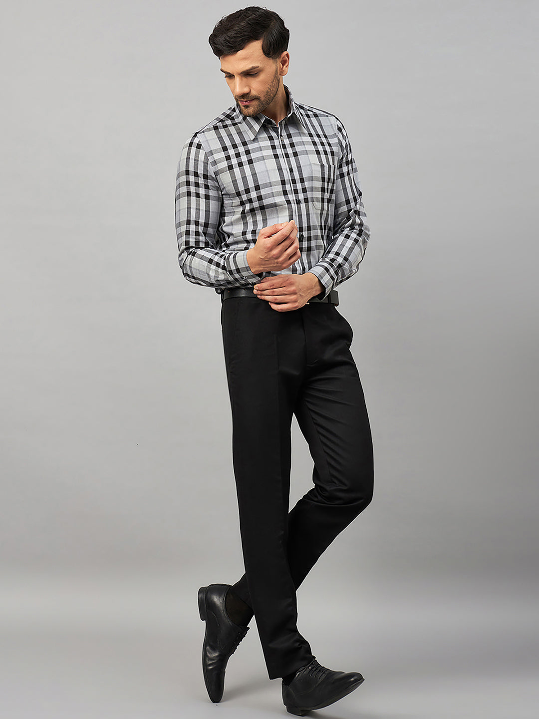 Regular Fit Formal Shirts For Men Perfectly Handfinished Collar & Cuffs