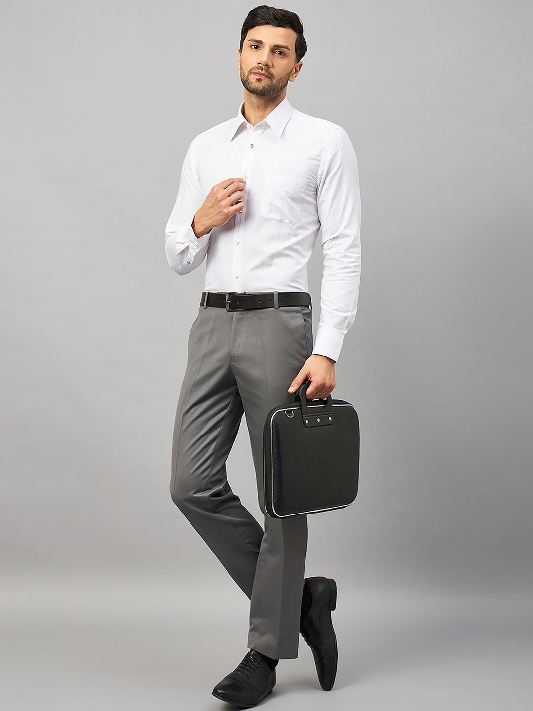 Regular Fit Formal Shirts For Men Perfectly Handfinished Collar & Cuffs