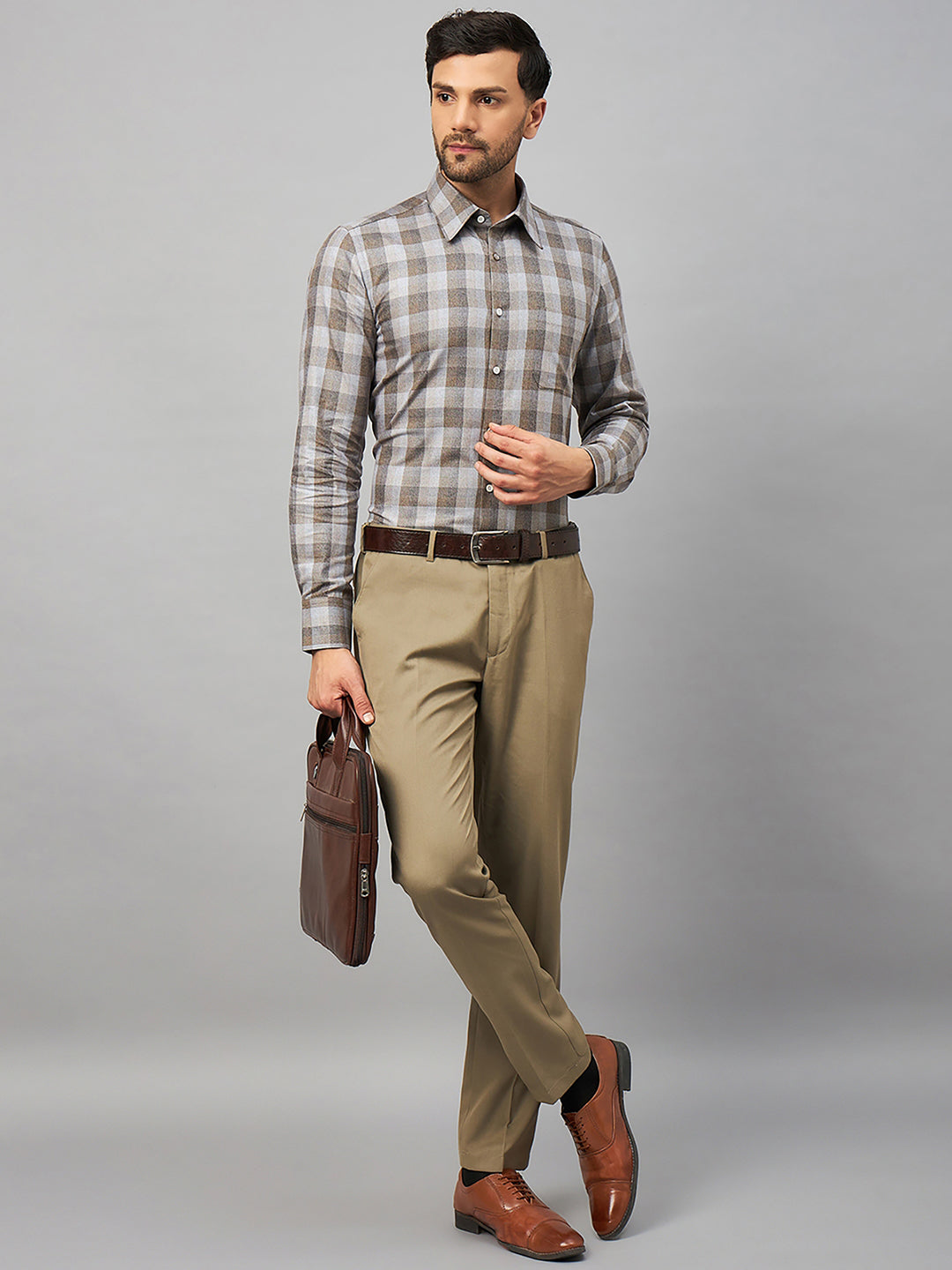 Regular Fit Formal Shirts For Men Perfectly Handfinished Collar & Cuffs