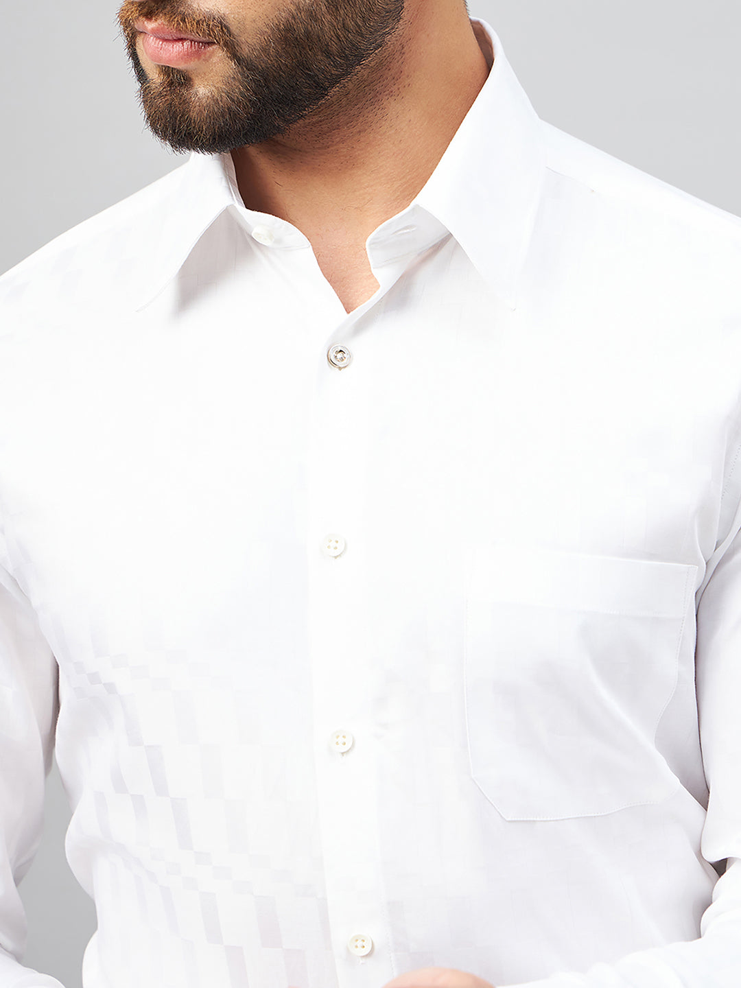Regular Fit Formal Shirts For Men Perfectly Handfinished Collar & Cuffs