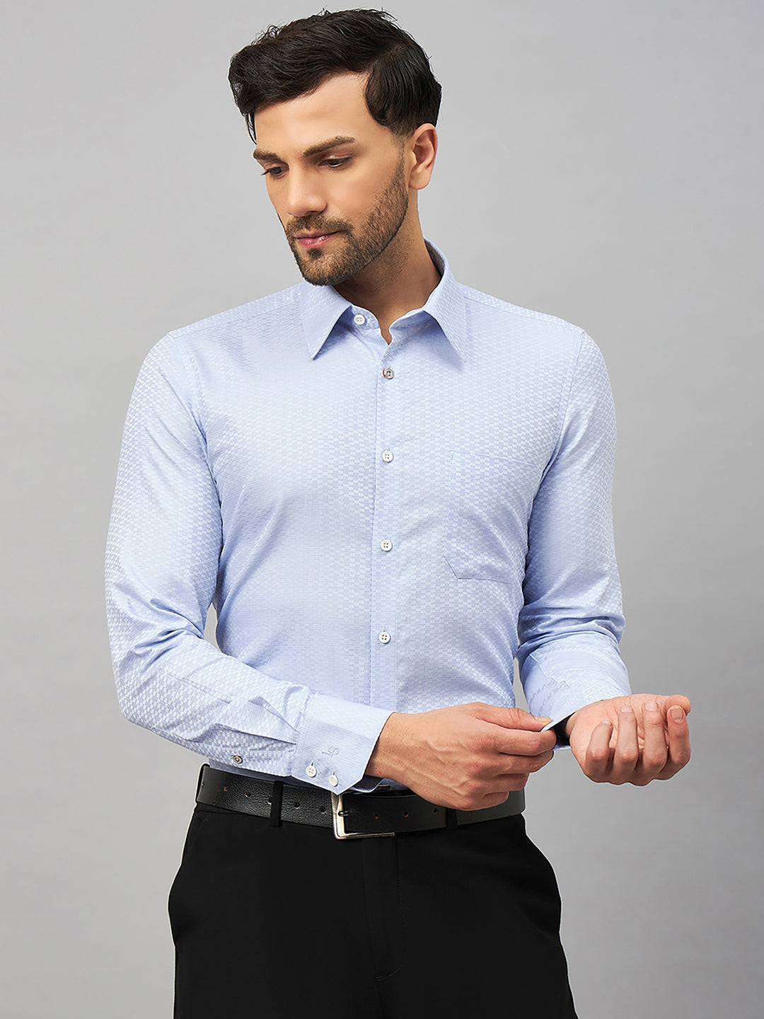 Regular Fit Formal Shirts For Men Perfectly Handfinished Collar & Cuffs