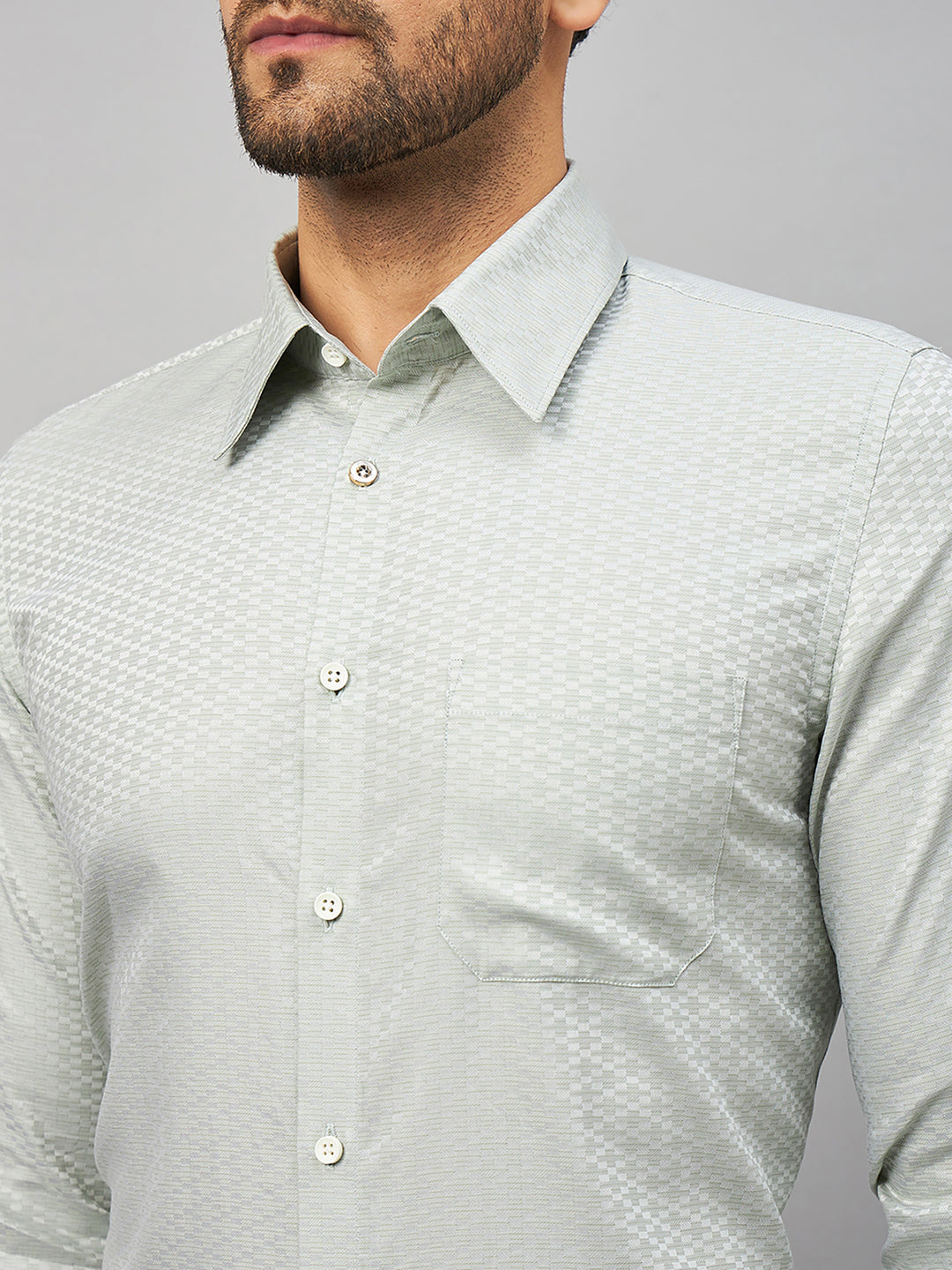 Regular Fit Formal Shirts For Men Perfectly Handfinished Collar & Cuffs