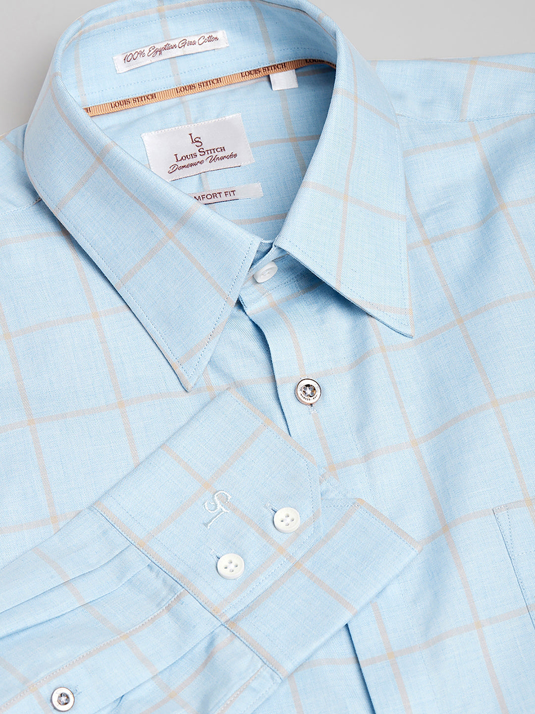 Regular Fit Formal Shirts For Men Perfectly Handfinished Collar & Cuffs