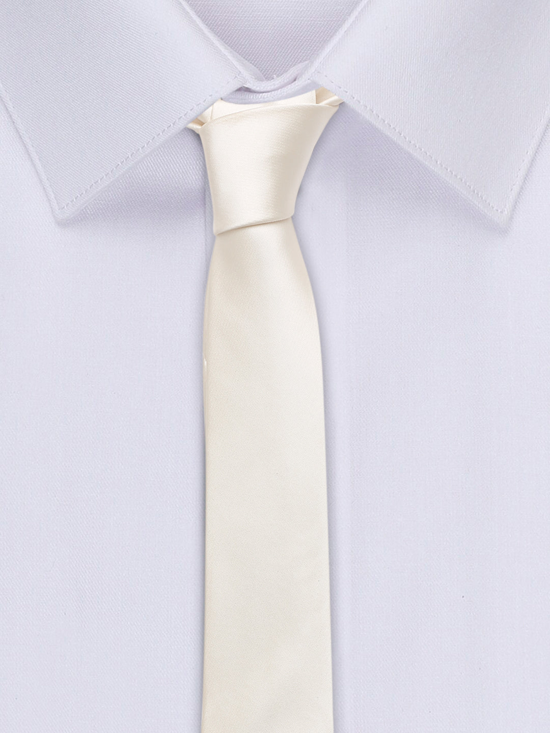 Cream Luxury Italian Silk Necktie Set With Pocket Square Cufflinks Brooch Gold Tie pin