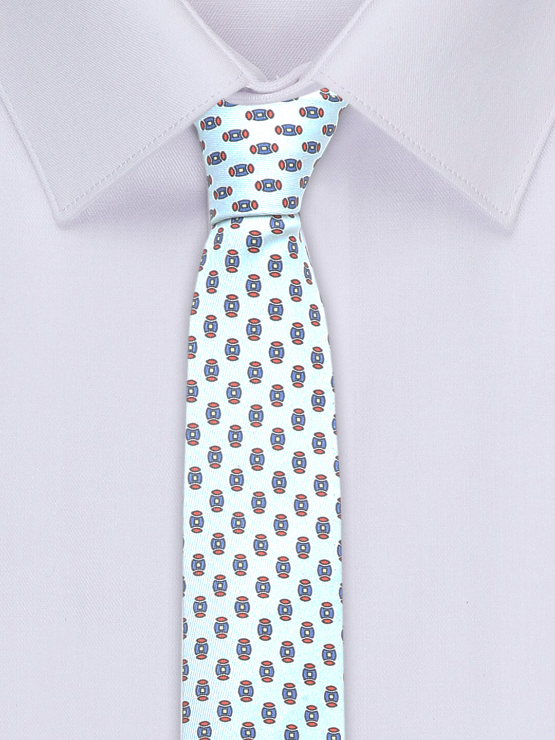 Electric Blue Luxury Italian Silk Necktie Set With Pocket Square Cufflinks Brooch Gold Tie pin