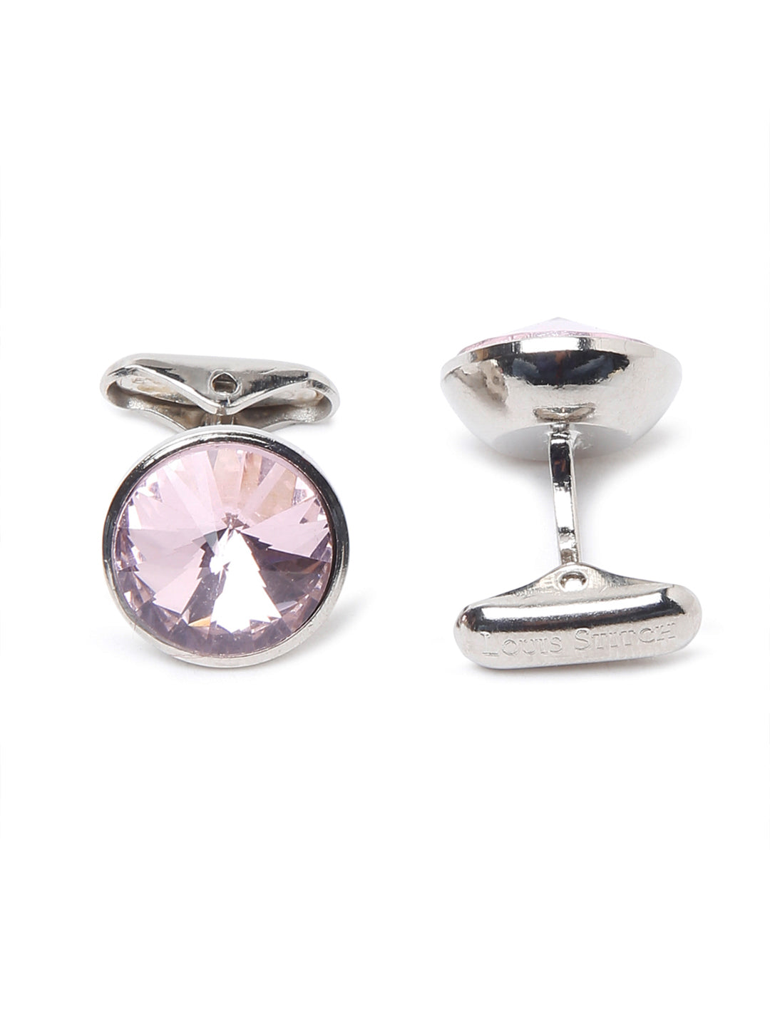 Amethyst Purple Luxury Italian Silk Necktie Set With Pocket Square Cufflinks Brooch Chrome Tie pin