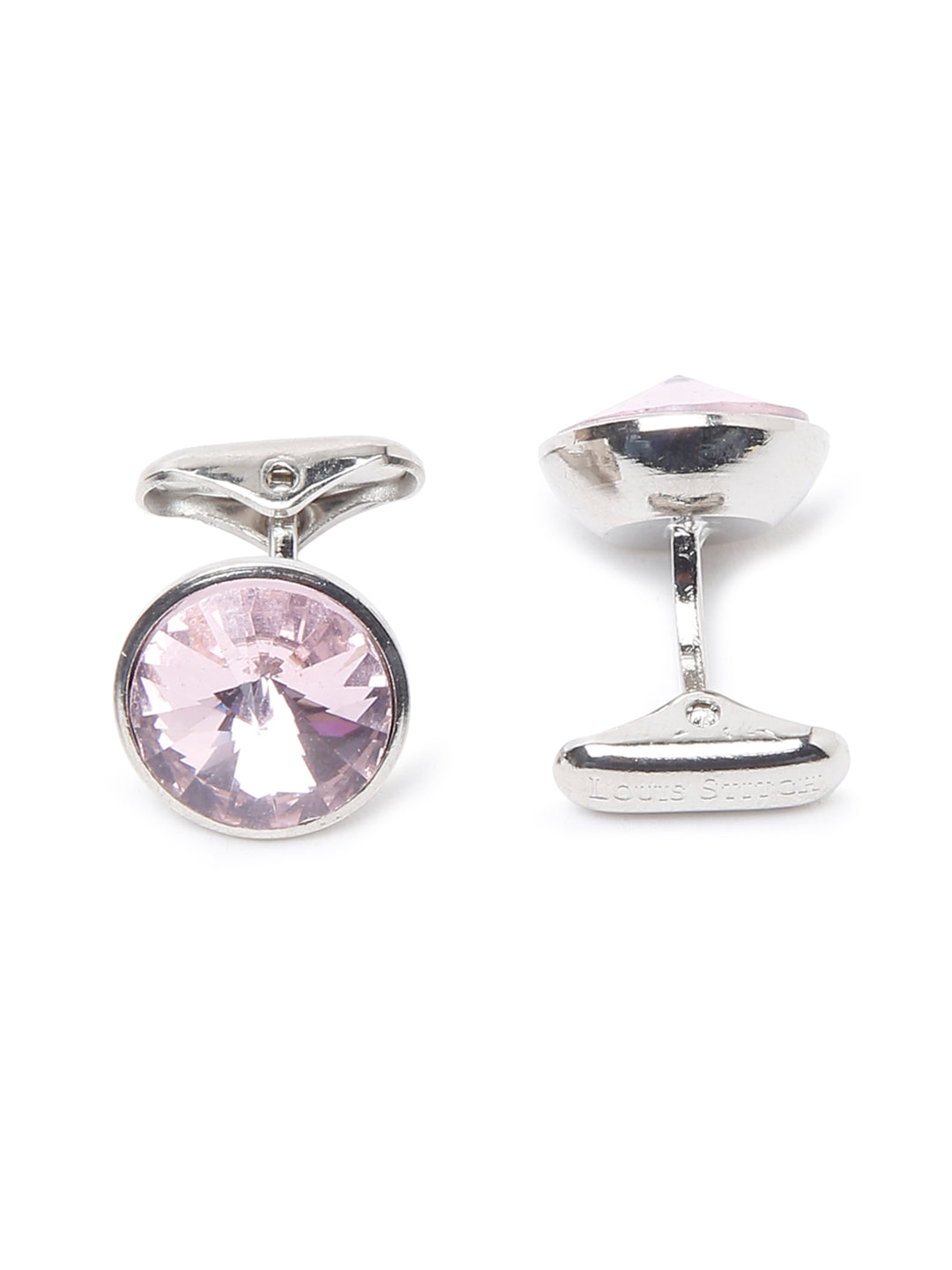 Liliac Purple Luxury Italian Silk Necktie Set With Pocket Square Cufflinks Brooch Chrome Tie pin