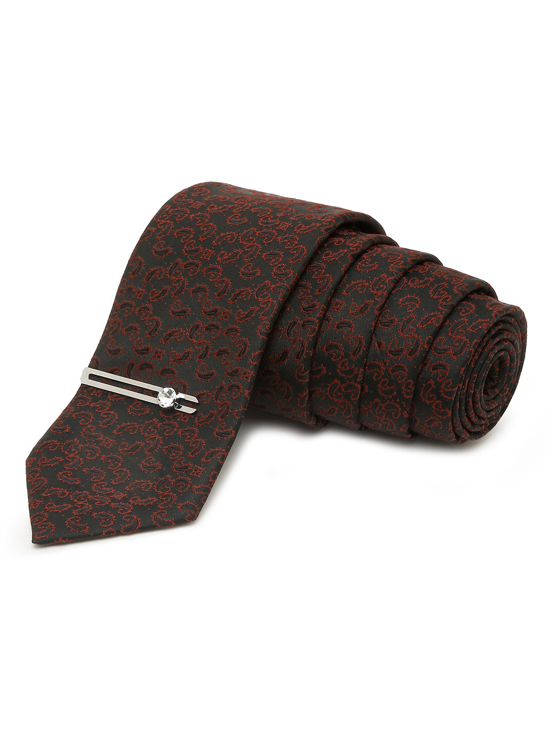 Admiral Black Luxury Italian Silk Necktie Set