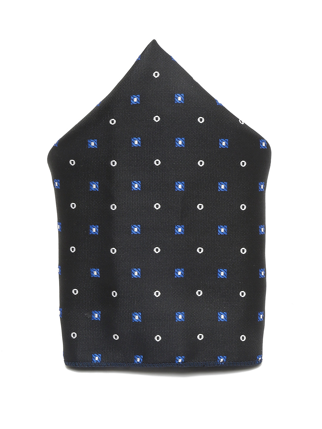Metal Black Luxury Italian Silk Necktie Set With Pocket Square Cufflinks Brooch Chrome Tie pin
