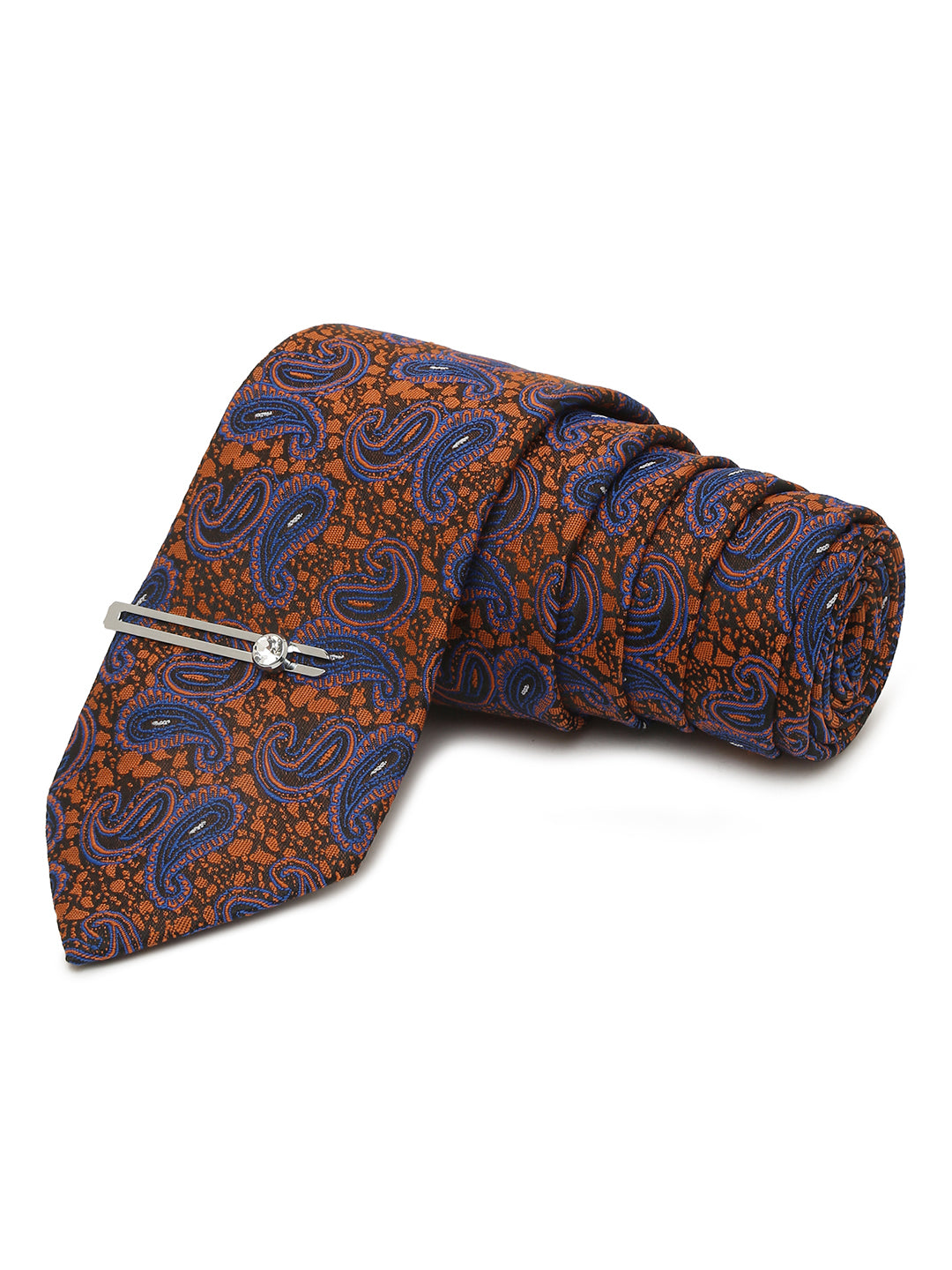 Admiral Brown Luxury Italian Silk Necktie Set