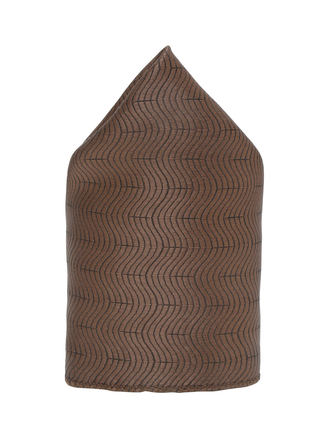 Van Dyke Brown Italian Silk Necktie Set Pocket Square Golden Tiepin cufflinks and Brooch