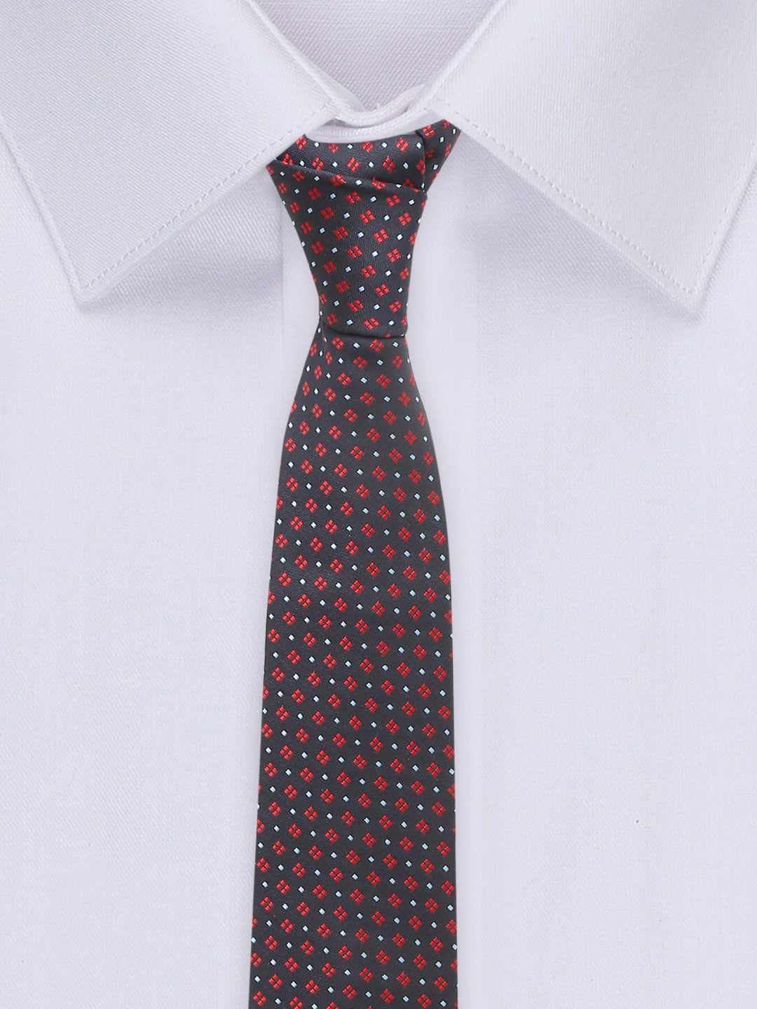 Blue Dotted Pattern Luxury Italian Silk Necktie Set With Pocket Square Cufflinks Brooch Chrome Tie pin