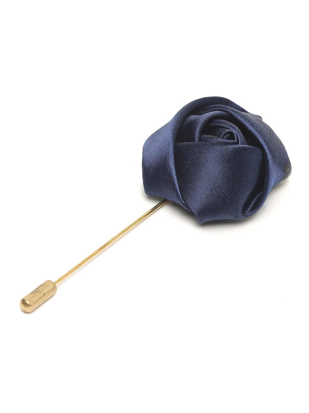 Ash Blue Luxury Italian Silk Necktie Set With Pocket Square Cufflinks Brooch Chrome Tie pin