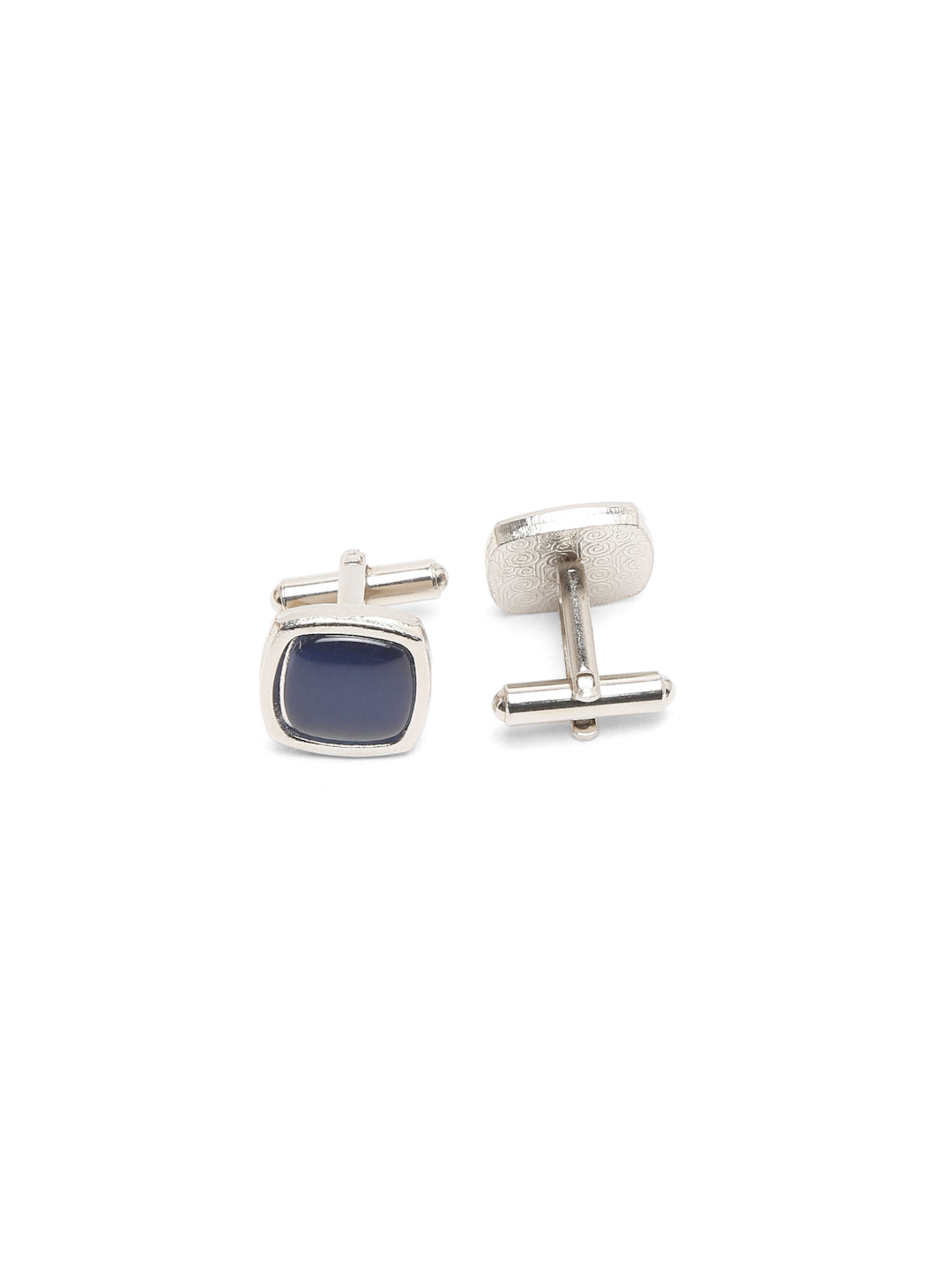 Aegean Blue Luxury Italian Silk Necktie Set With Pocket Square Cufflinks Brooch Gold Tie pin