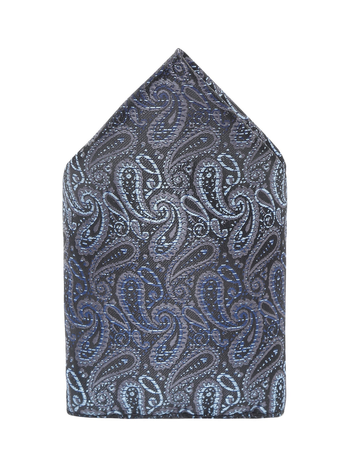Spruce Blue Luxury Italian Silk Necktie Set With Pocket Square Cufflinks Brooch Gold Tie pin