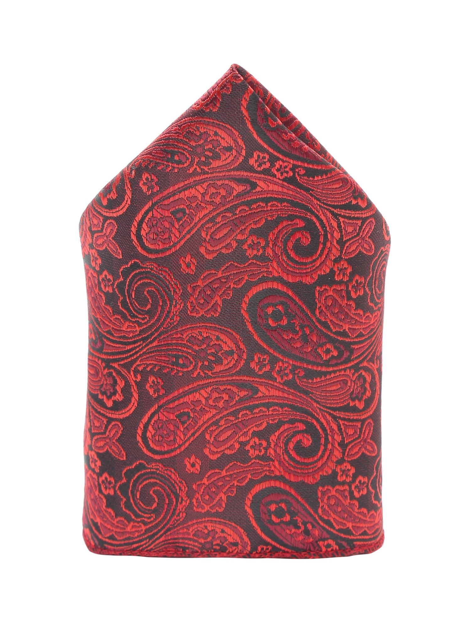 Ferrari red Luxury Italian Silk Necktie Set With Pocket Square Cufflinks Brooch Chrome Tie pin